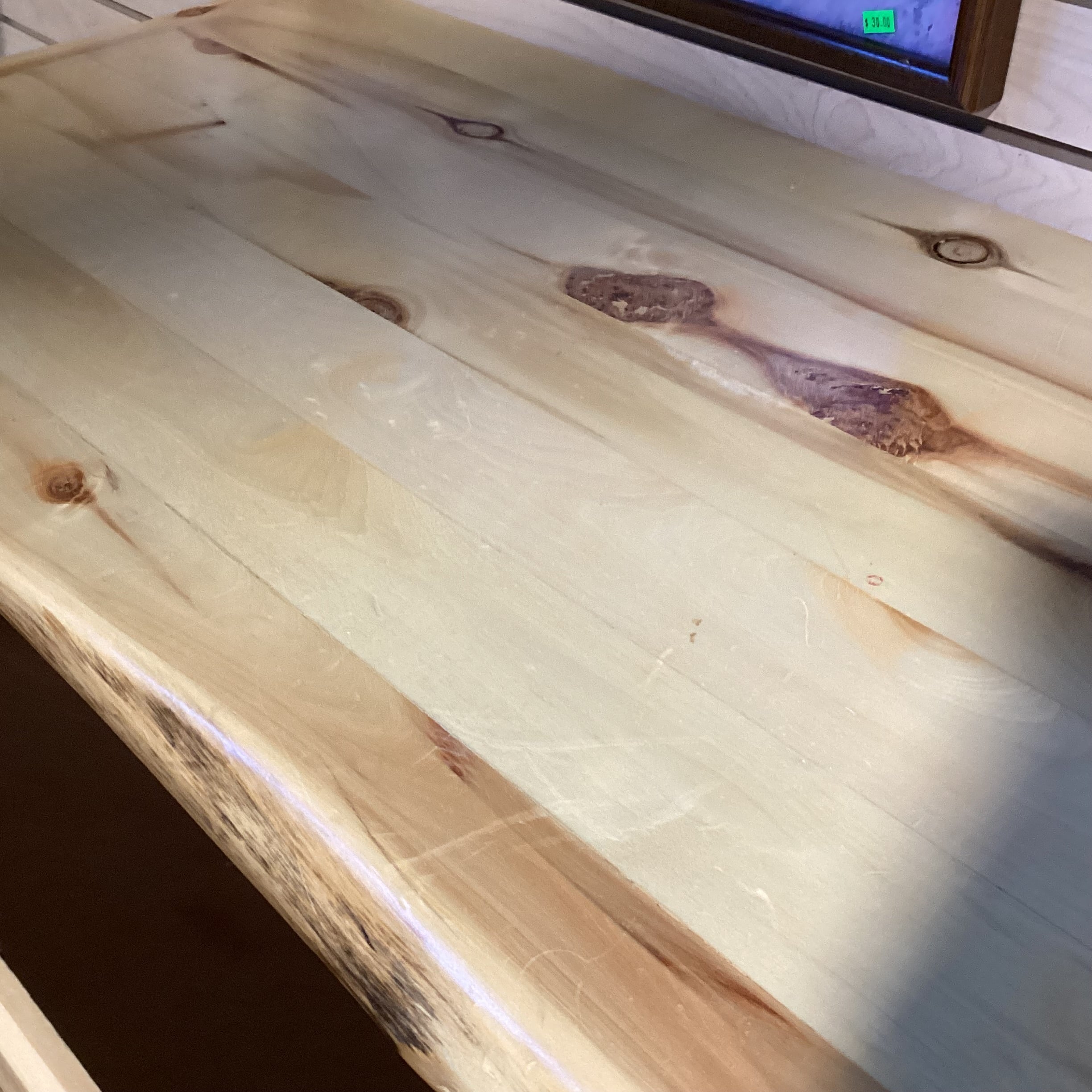 Honey Finish log 6 Drawer Dresser 75"x 21"x 35"