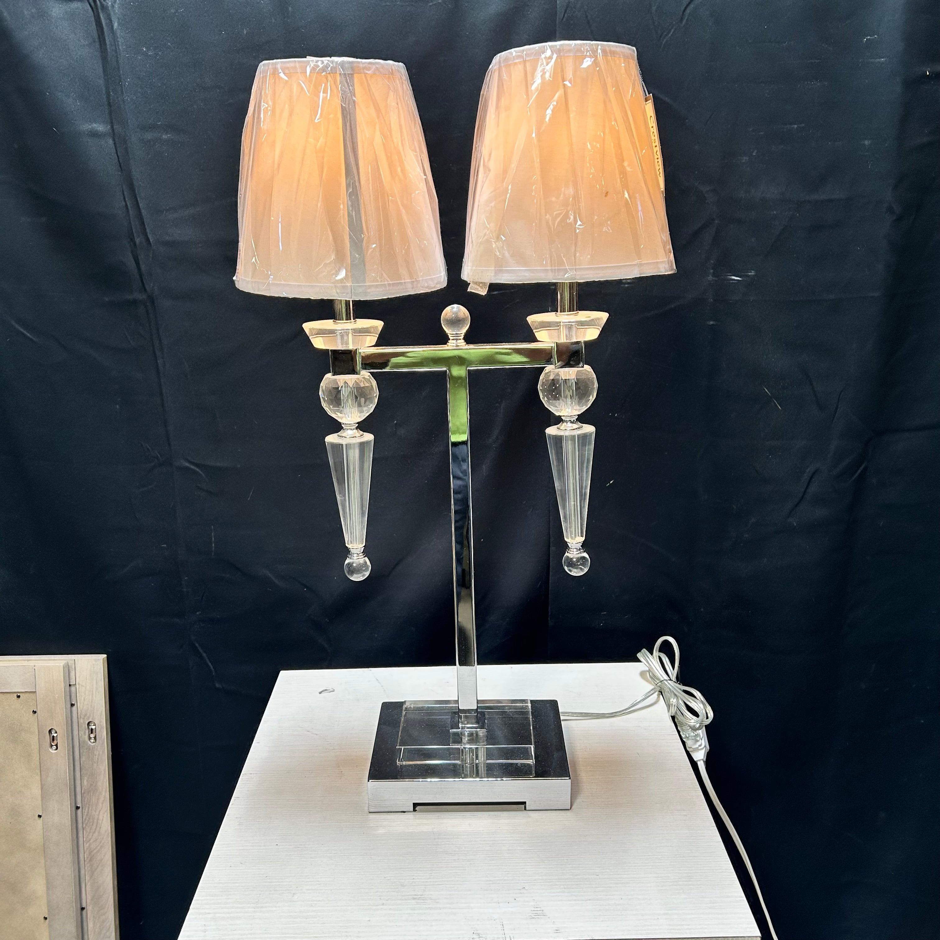 Crestview Collection Double Arm Crystal & Acrylic