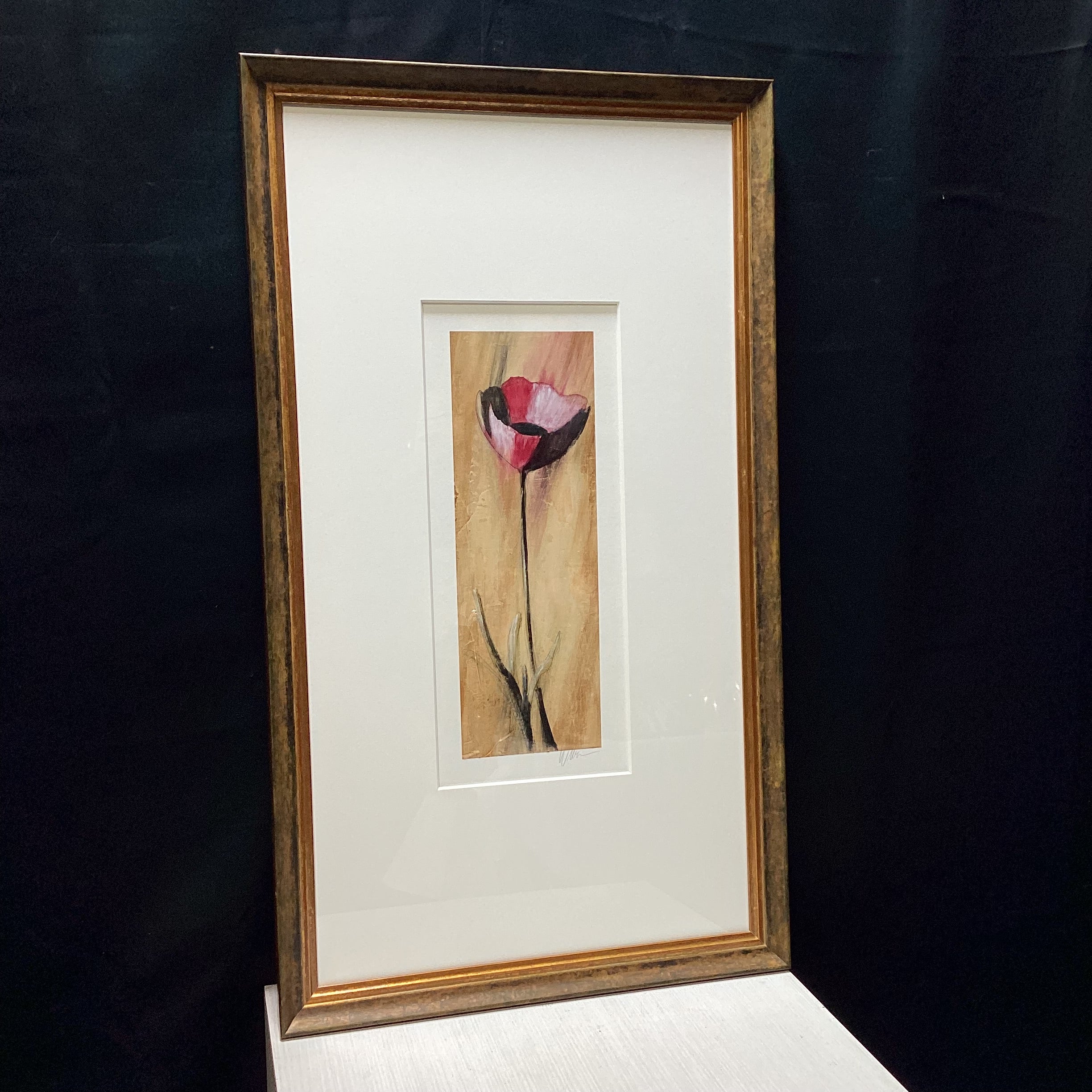 Wilbur Signed Red Poppy 20" x 35"