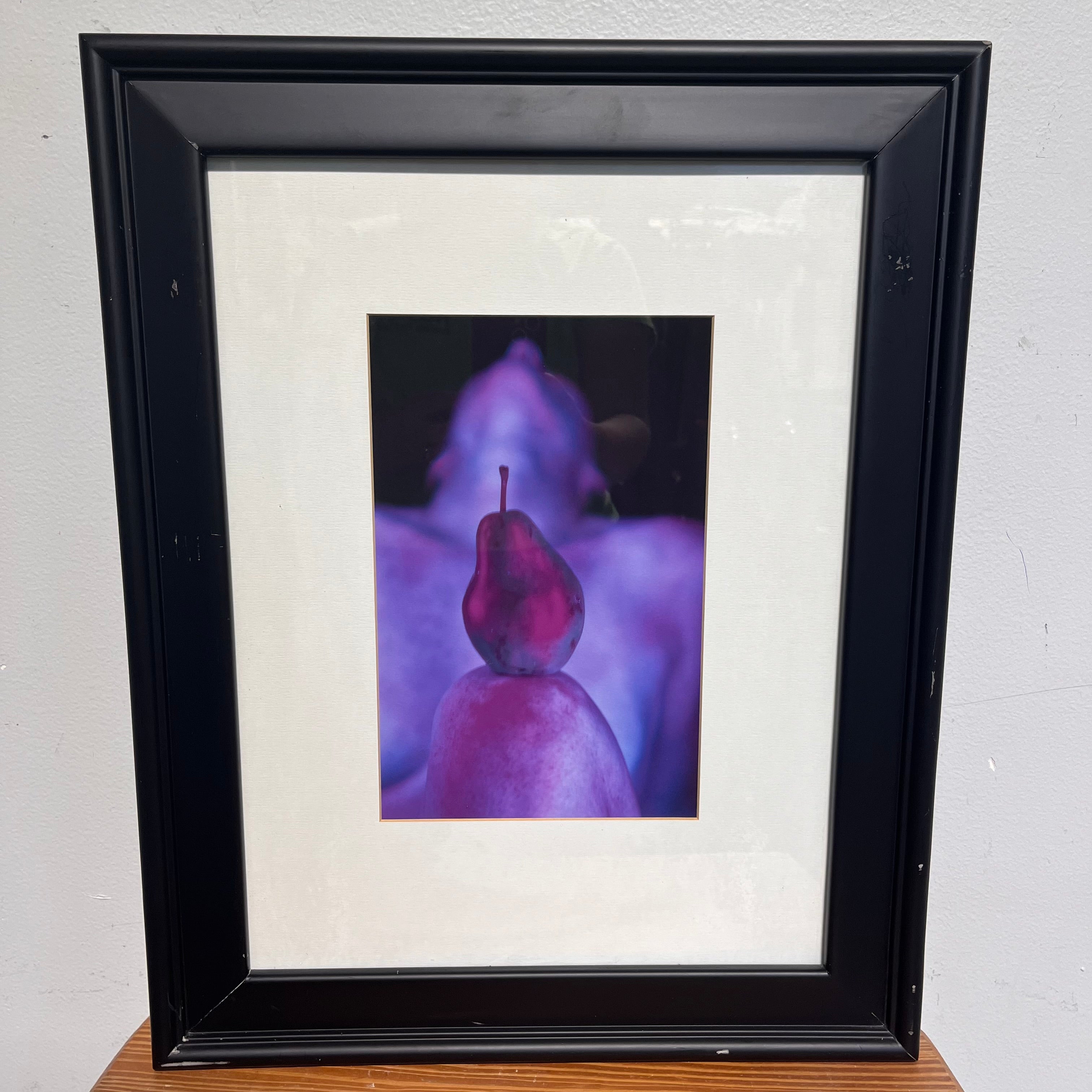 Pear and Woman Abstract Photograph Wall Decor; 15.5"x 19.5"