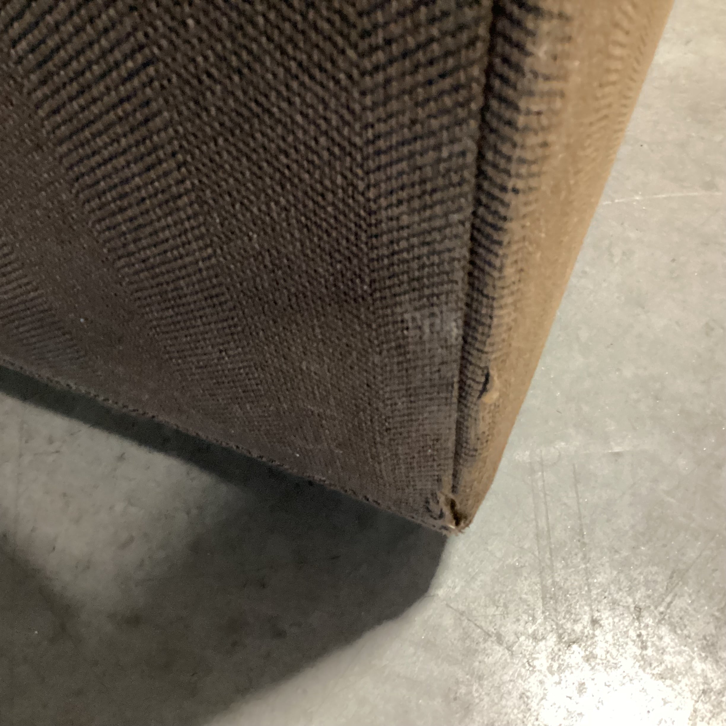 Brown Woven Slope Arm with Full Sleeper Sofa 70"x 36"x 36"
