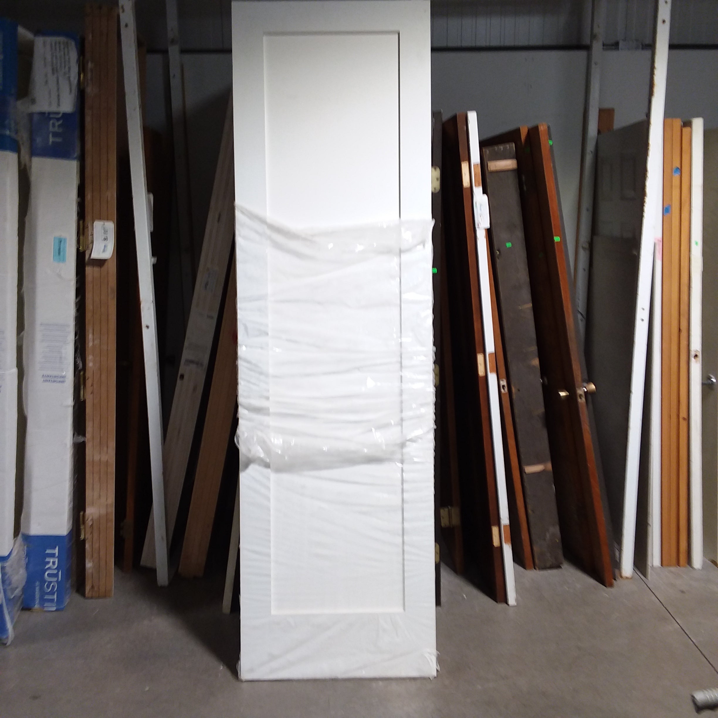 28"x 96"x 1 3/8" Primed Shaker Style Single Panel Interior Slab Door