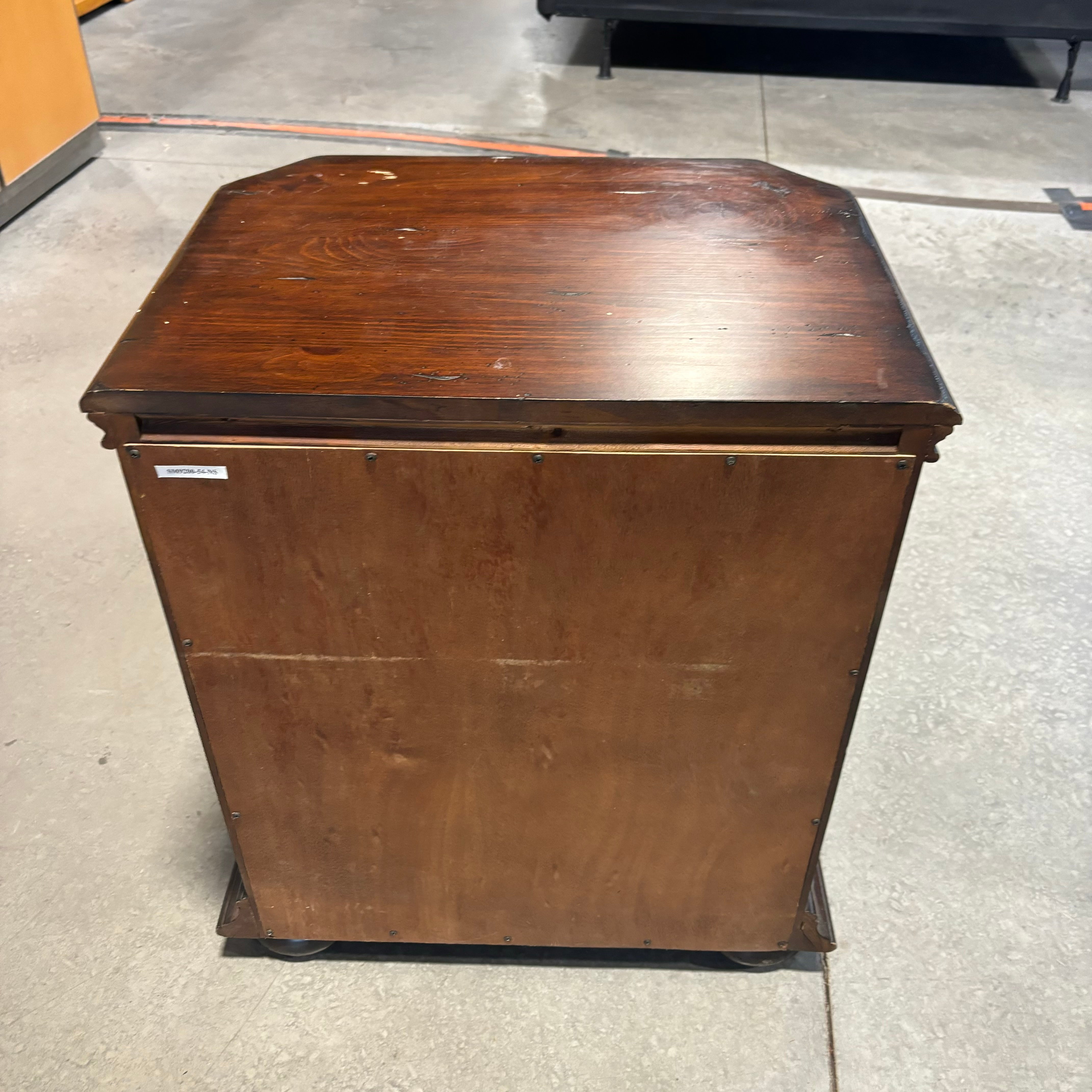 Shadow Mountain Carved Dark Finished Wood with Pine Cone Detail 1 Drawer Nightstand 27"x 19"x 29"