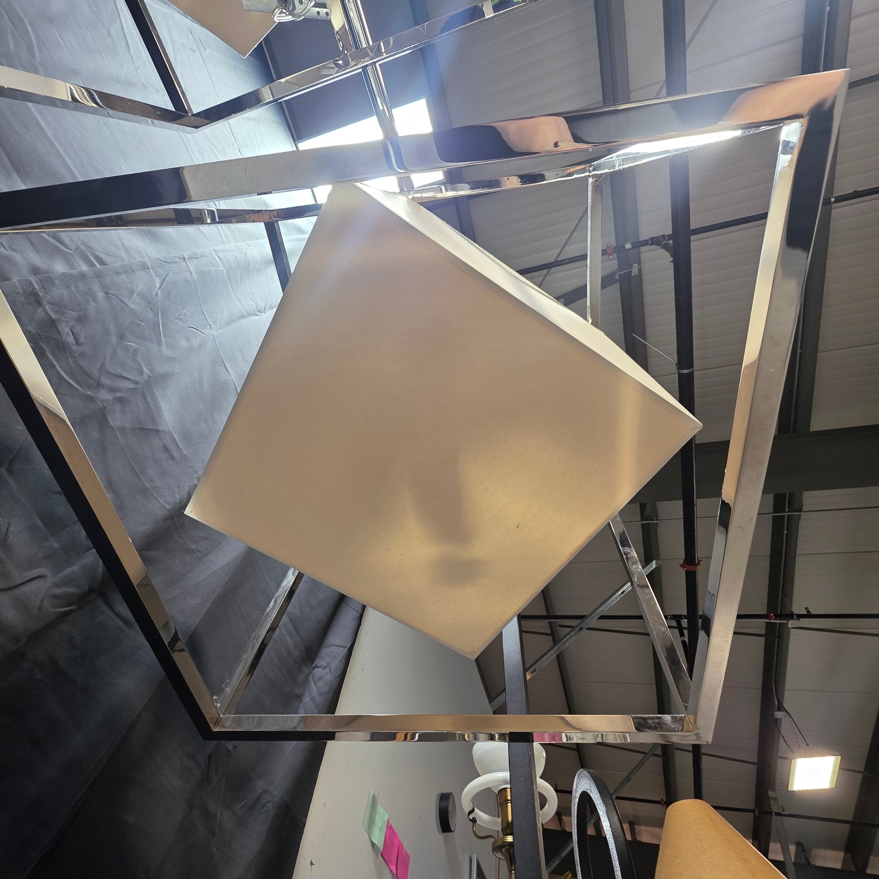 Box in Box Modern Chandelier 22"x22"x22"