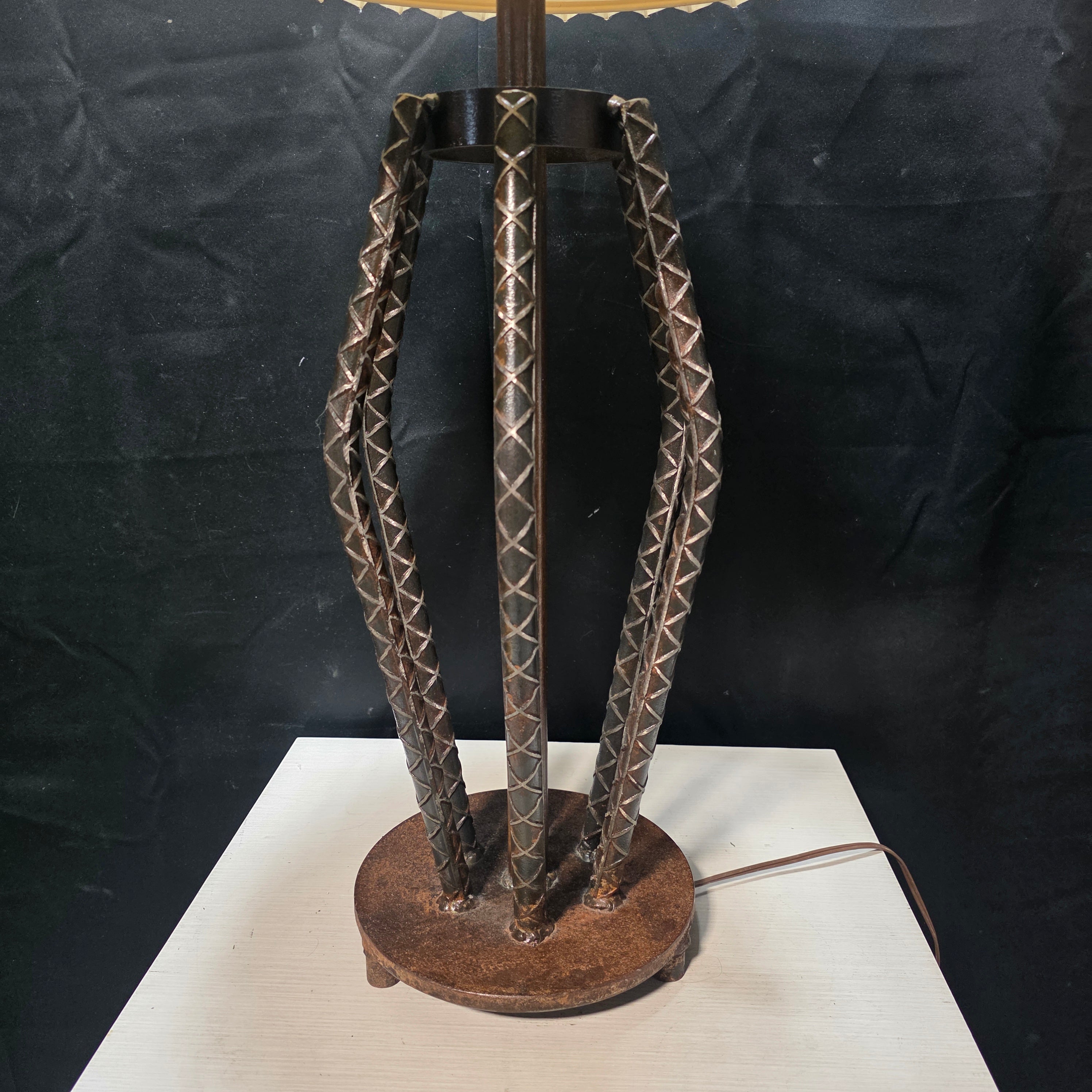 Industrial Rebar Heavy Table Lamp 21"Dx36"