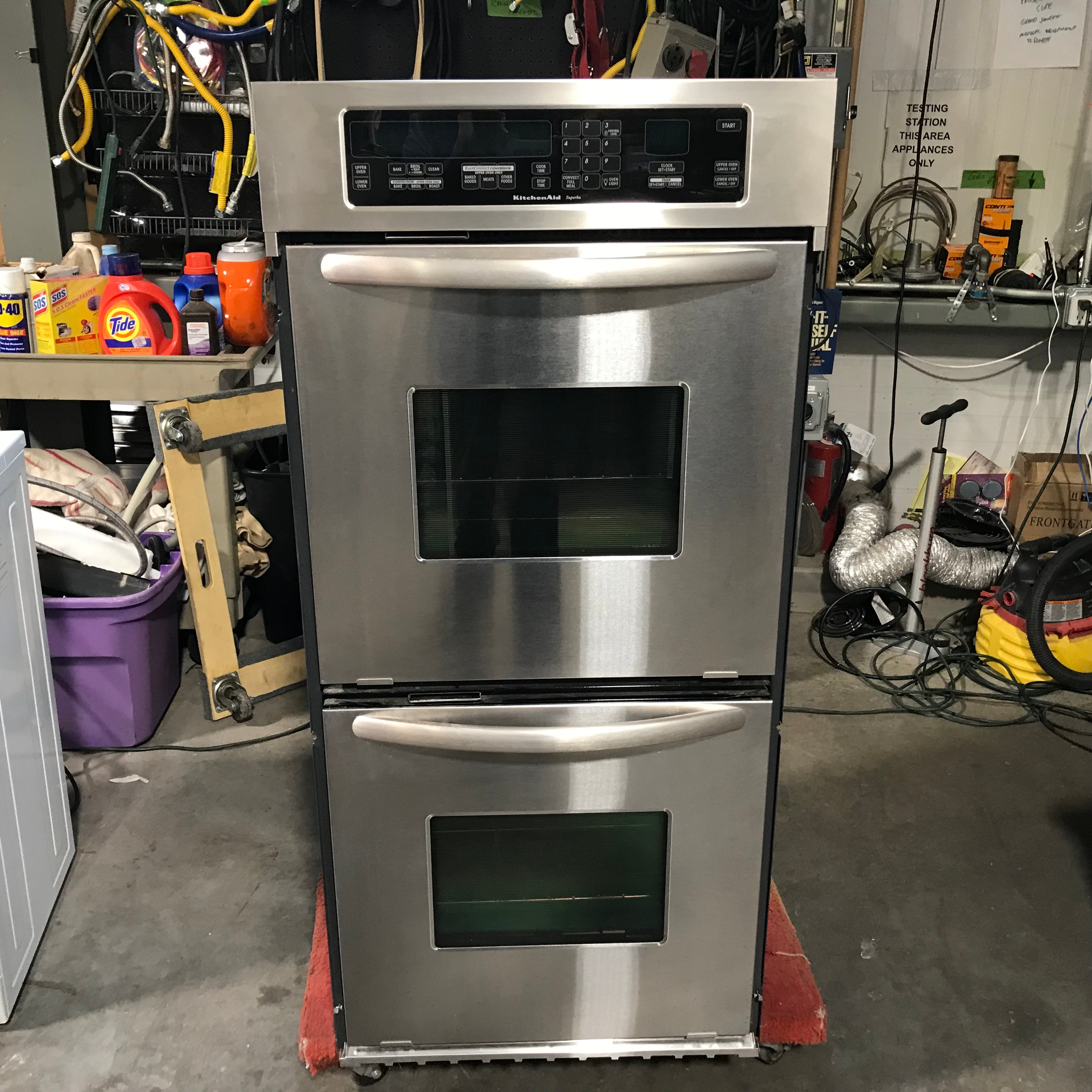 KitchenAid Stainless Steel Double Oven Wall Oven 24"x 24"x 50"