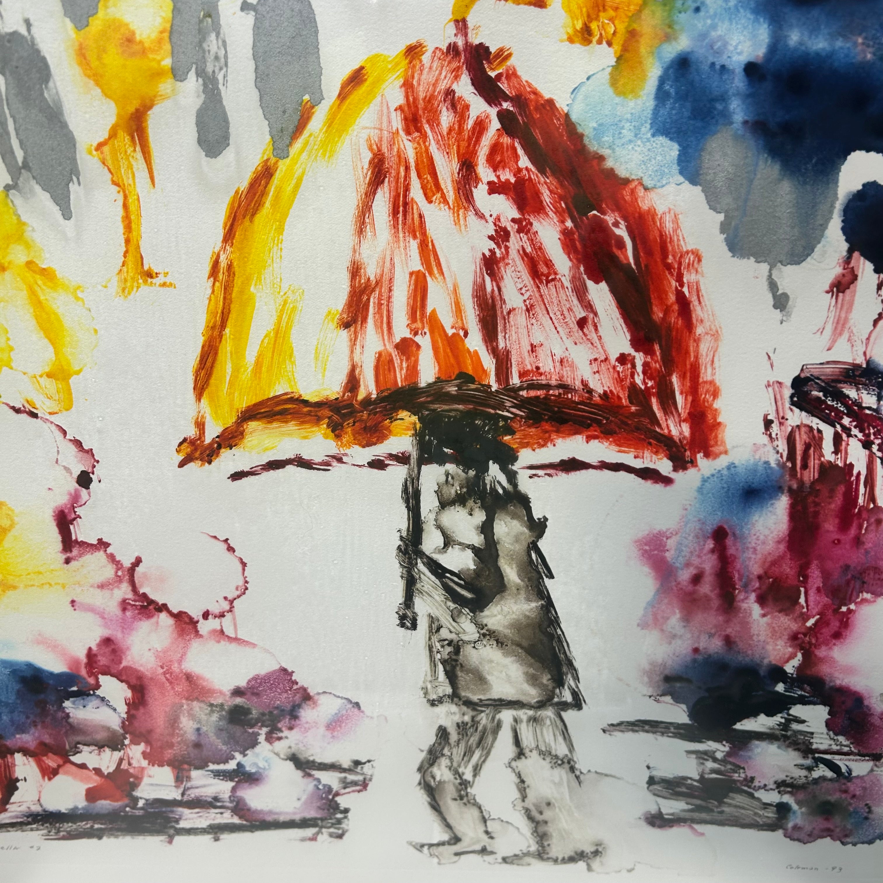 A, Colman 93 Water Color "The Umbrella #2"  29"x 25"