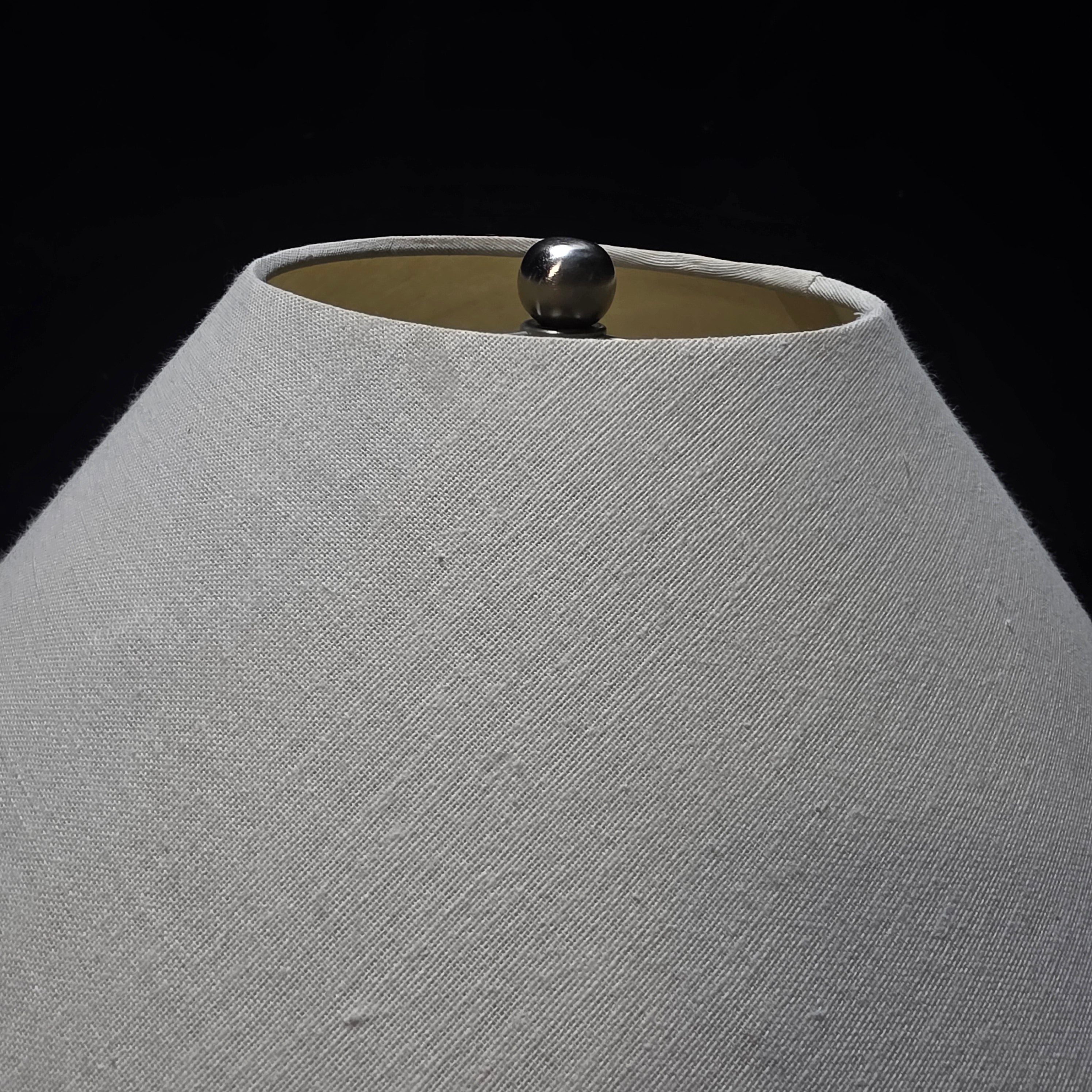 Arterois Hand Hammered Silver Metal Table Lamp Made in India 22"Dx32"