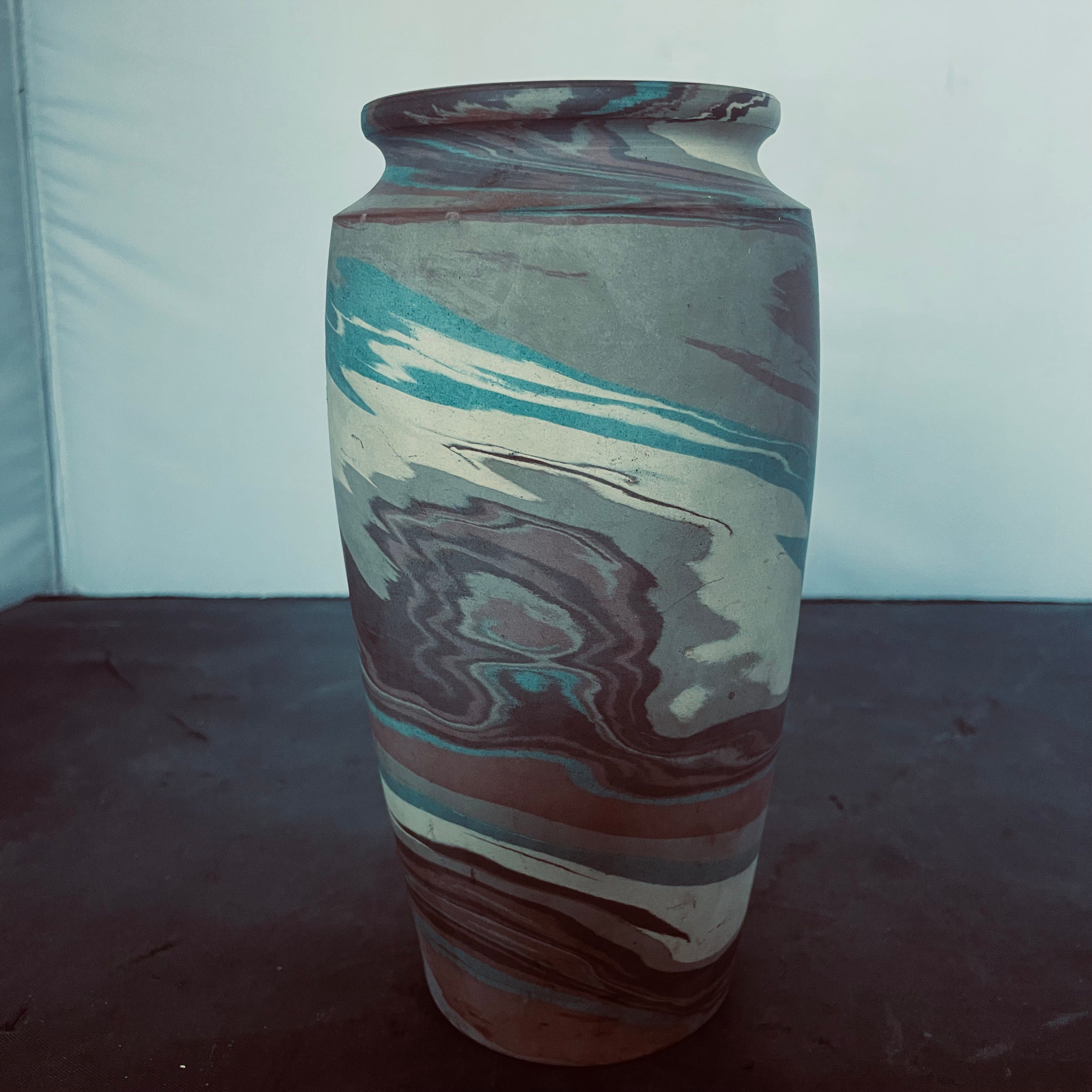 Niloak Mission Swirl Pottery Vase, 8"x4""