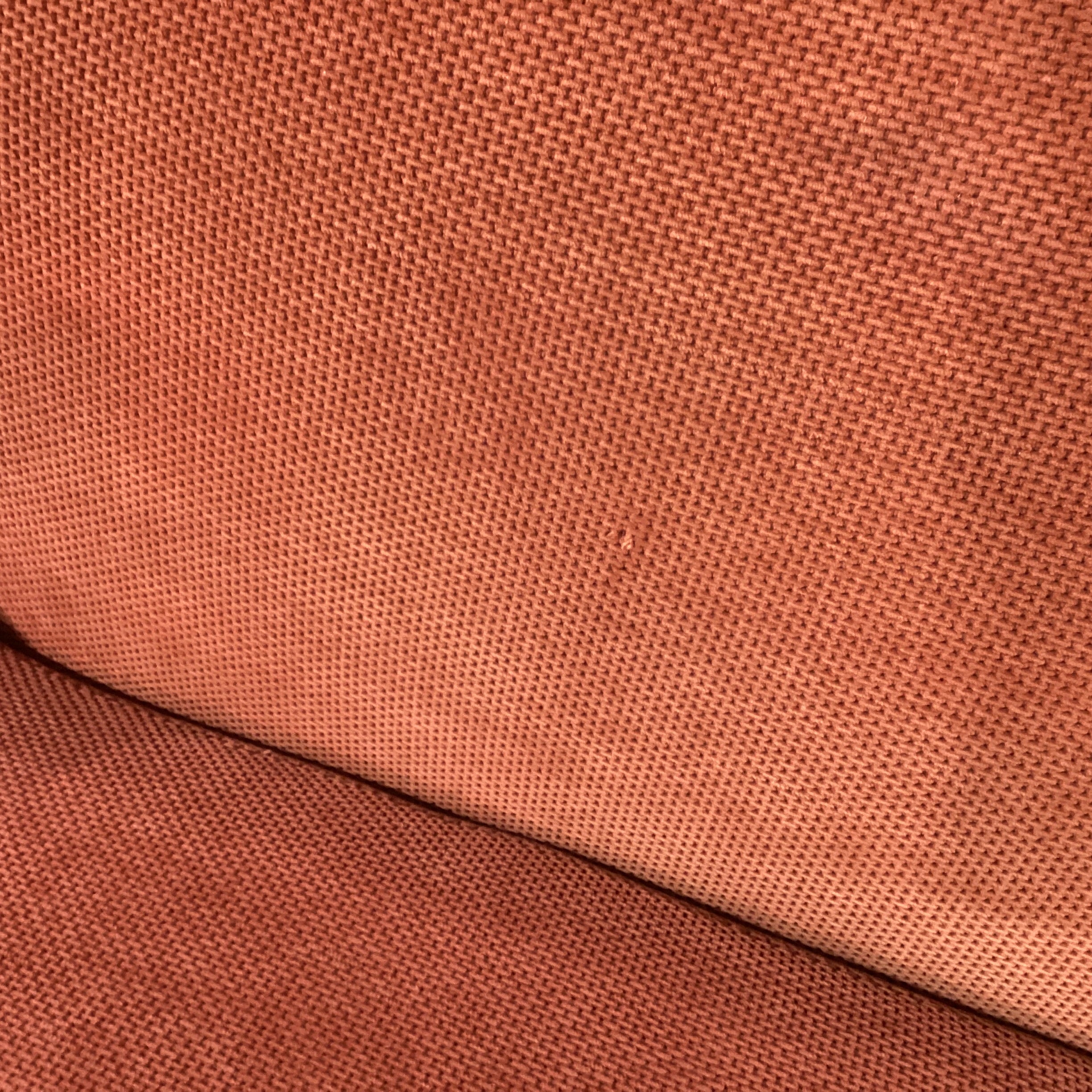 Burnt Orange Woven Chenille Down Mix Roll Arm Sofa 91"x 38"x 34"