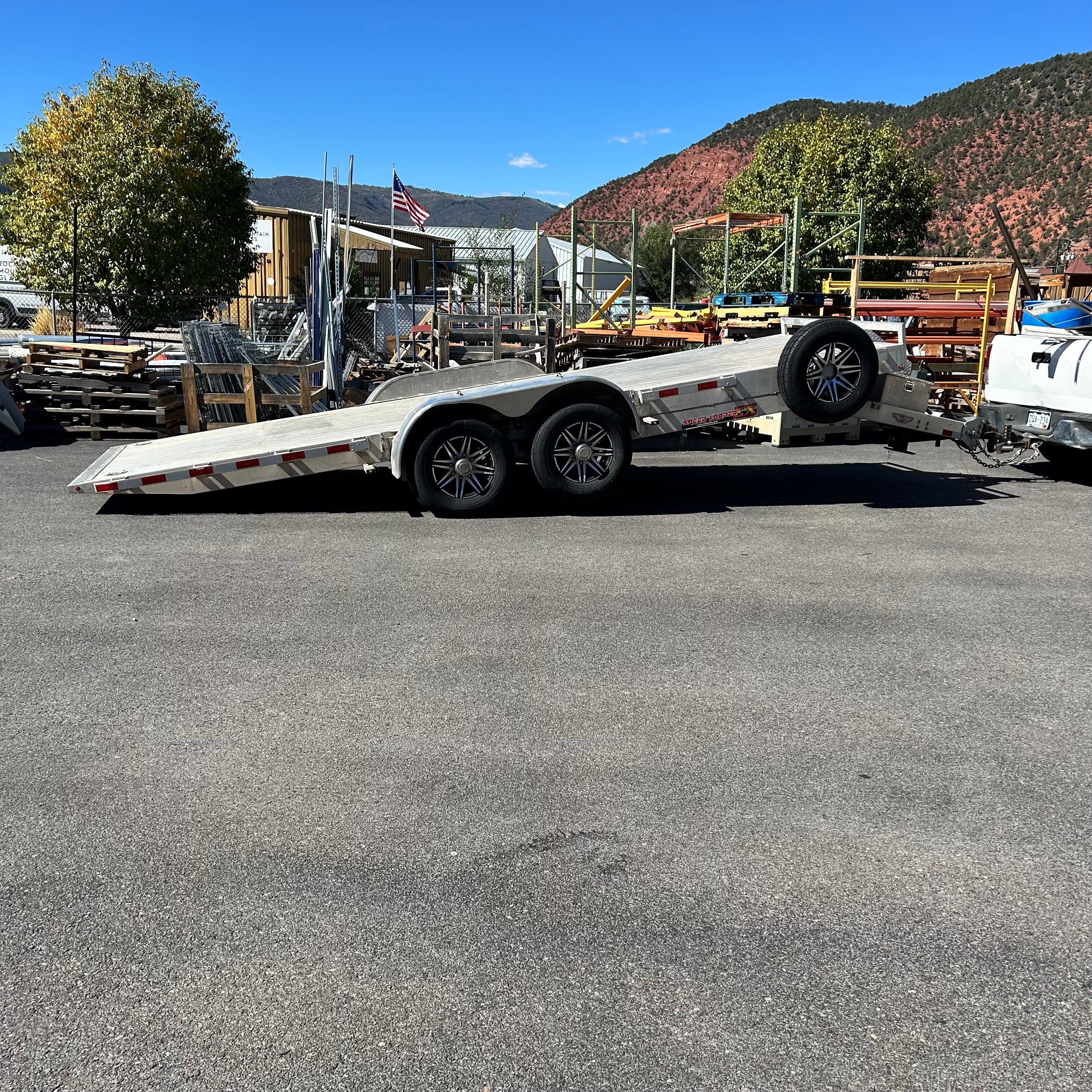 2022 25 ft. Total - 20' Deck Aluminum Tilt Speed Loader EX Car Hauler Trailer