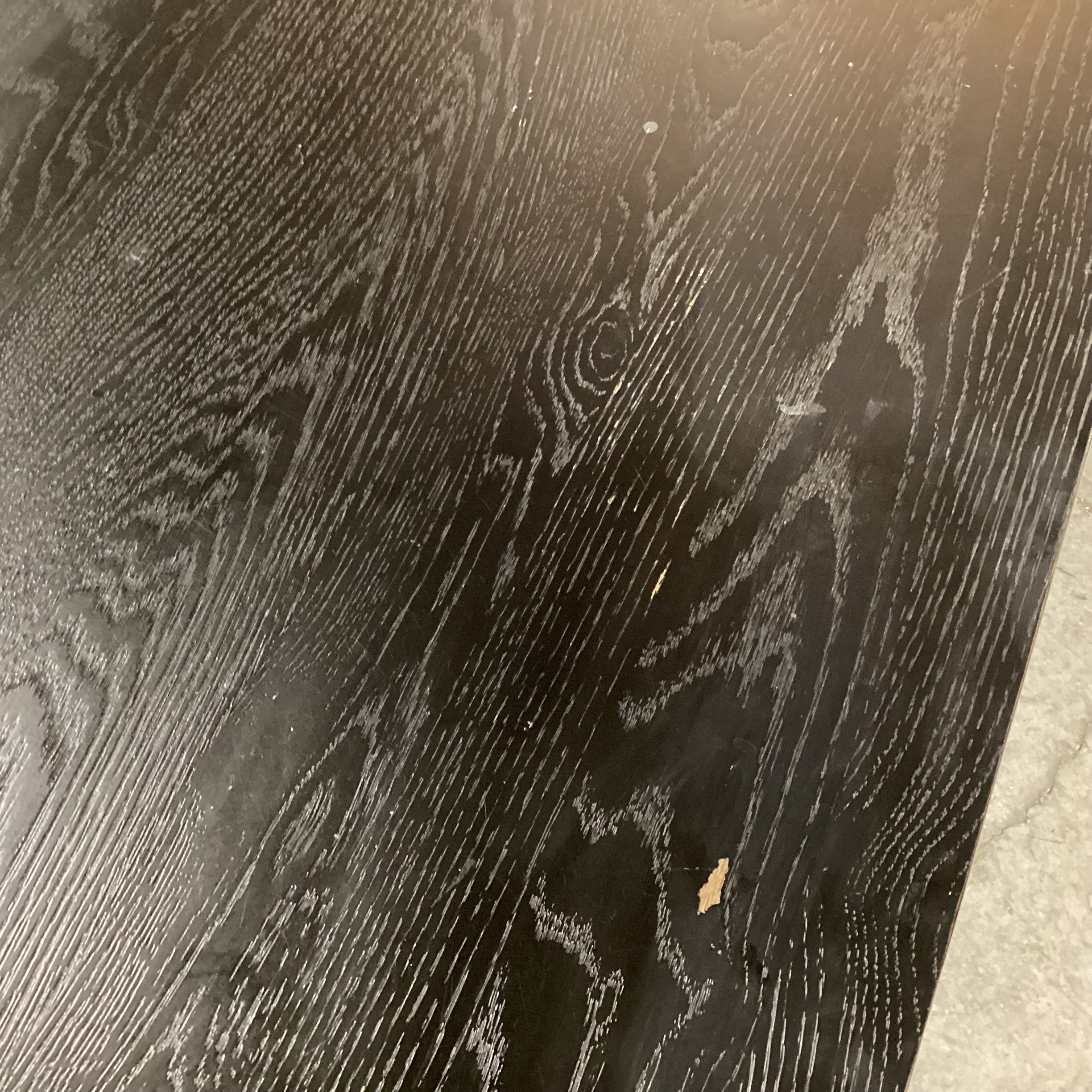 Moes Home Post Black Oak Coffee Table 40"x 36"x 13.5"