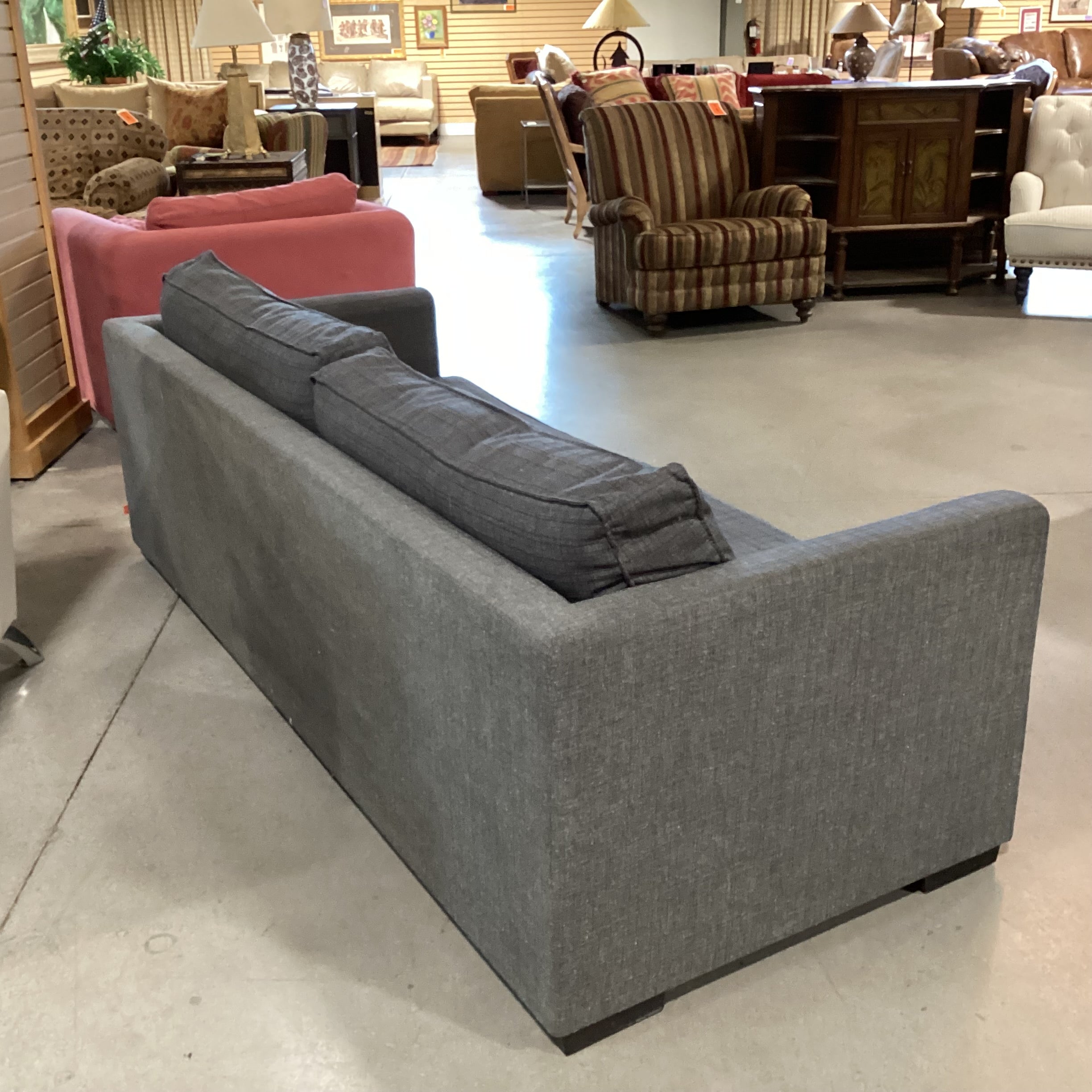 Gus Modern Charcoal Grey Sofa 86"x 36"x 25.5"