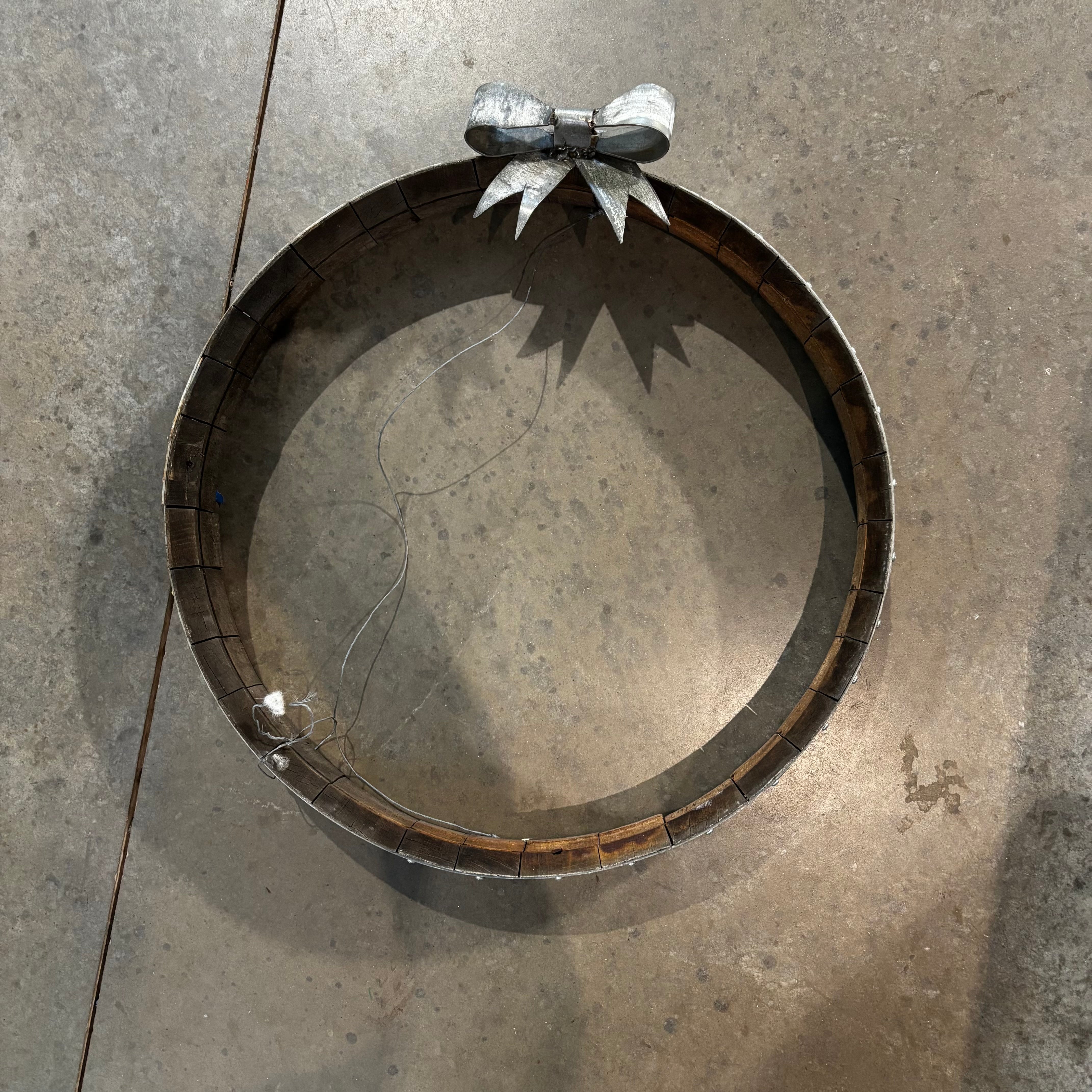 Beyond Barrel Art Wreath 7"x  24"x 24"