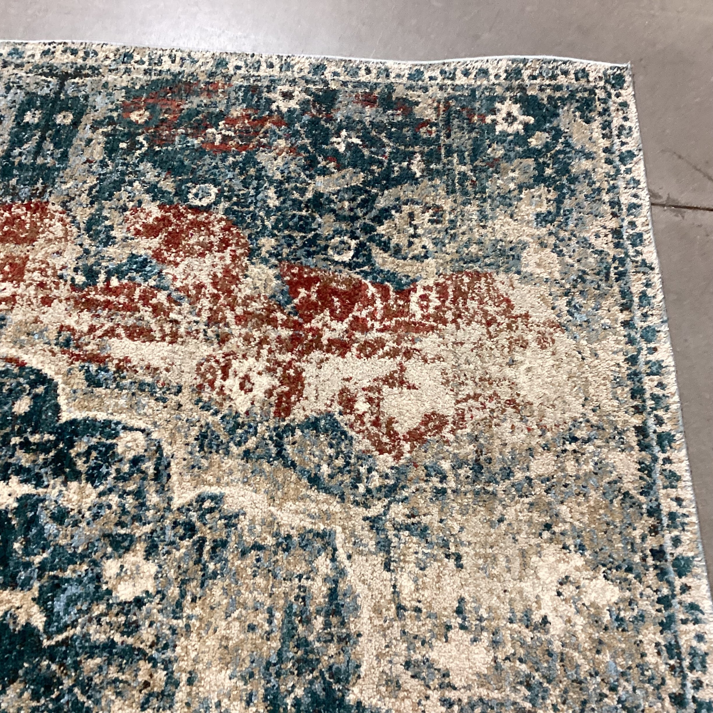 Oriental Weavers Empire Teal Rust Multi Rug 5'3"x 7'6"