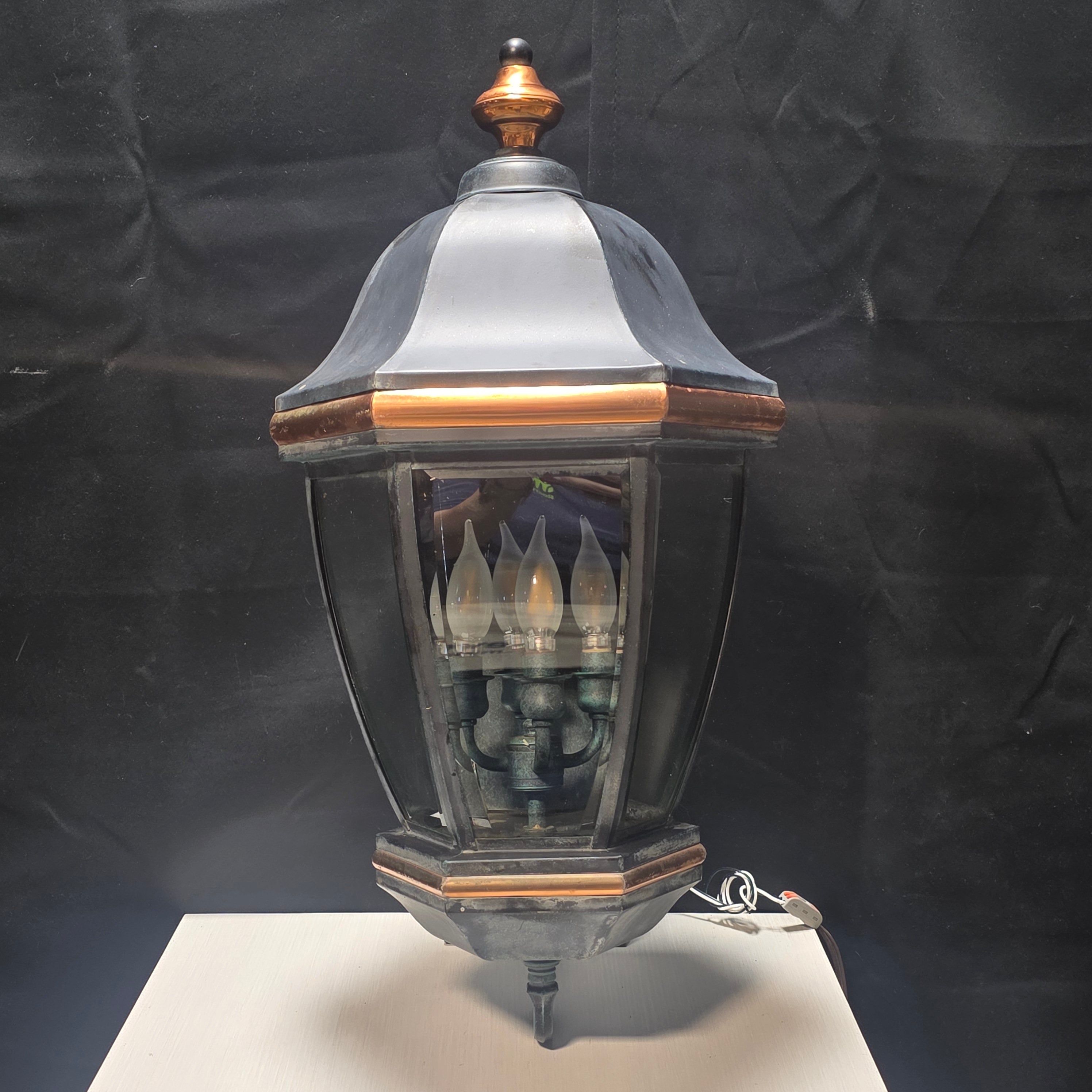 Outdoor Nomandie Vintage Craftsman Four Light Sconce 14"x16"x26"