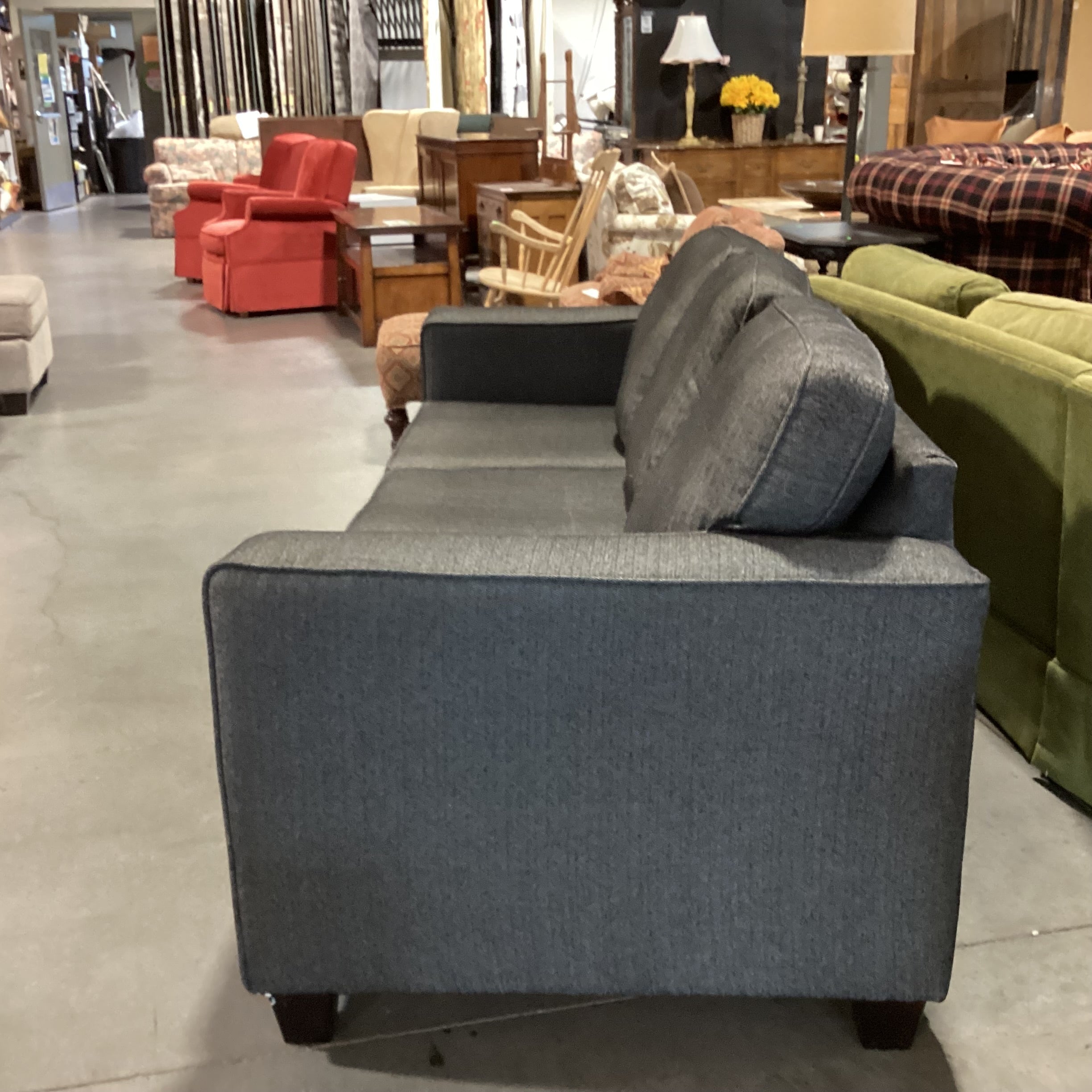 Charcoal Woven Queen Sleeper Sofa 82"x 38"x 35"