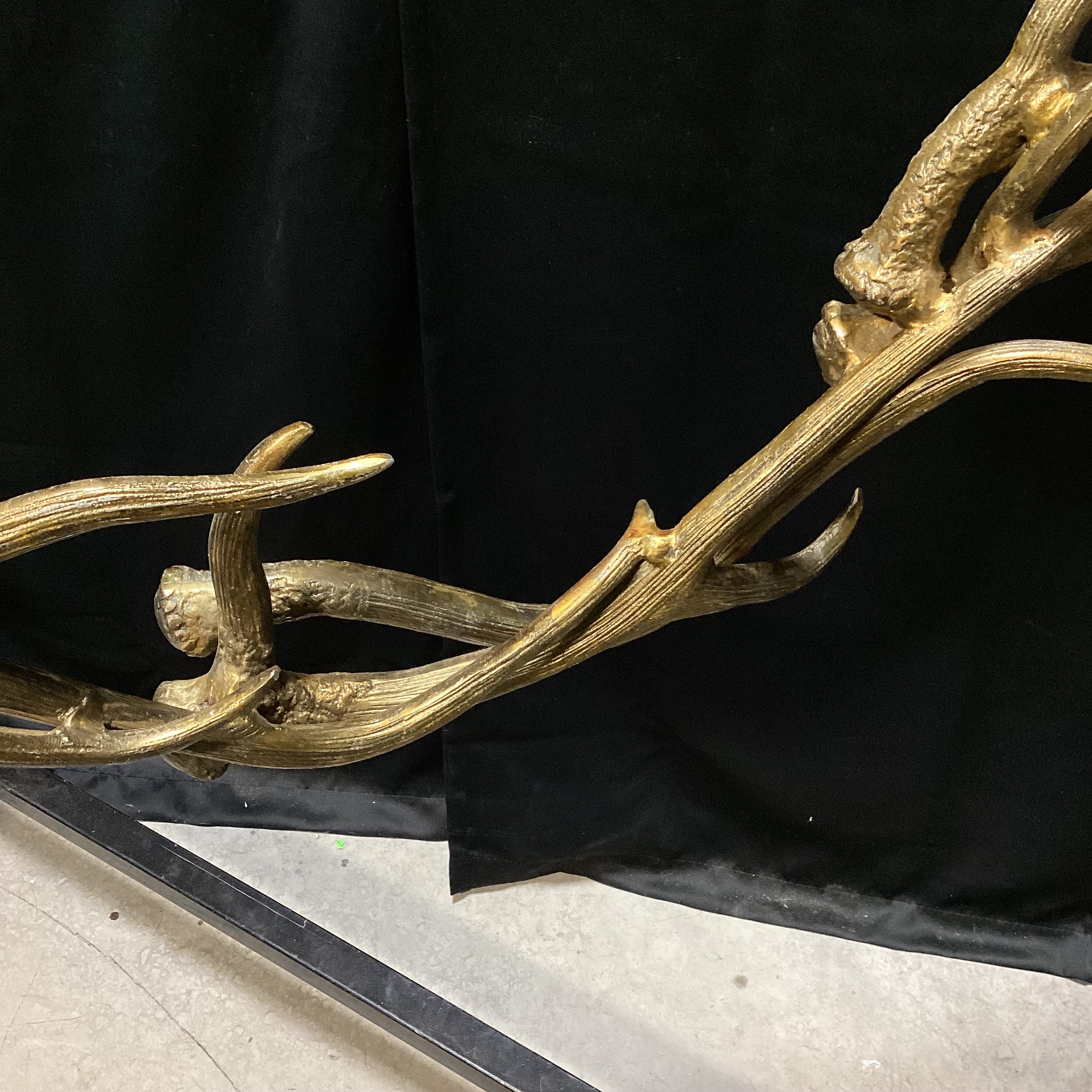 Faux Antler Aluminum Cast Hanging Art (2) 43" x 65"
