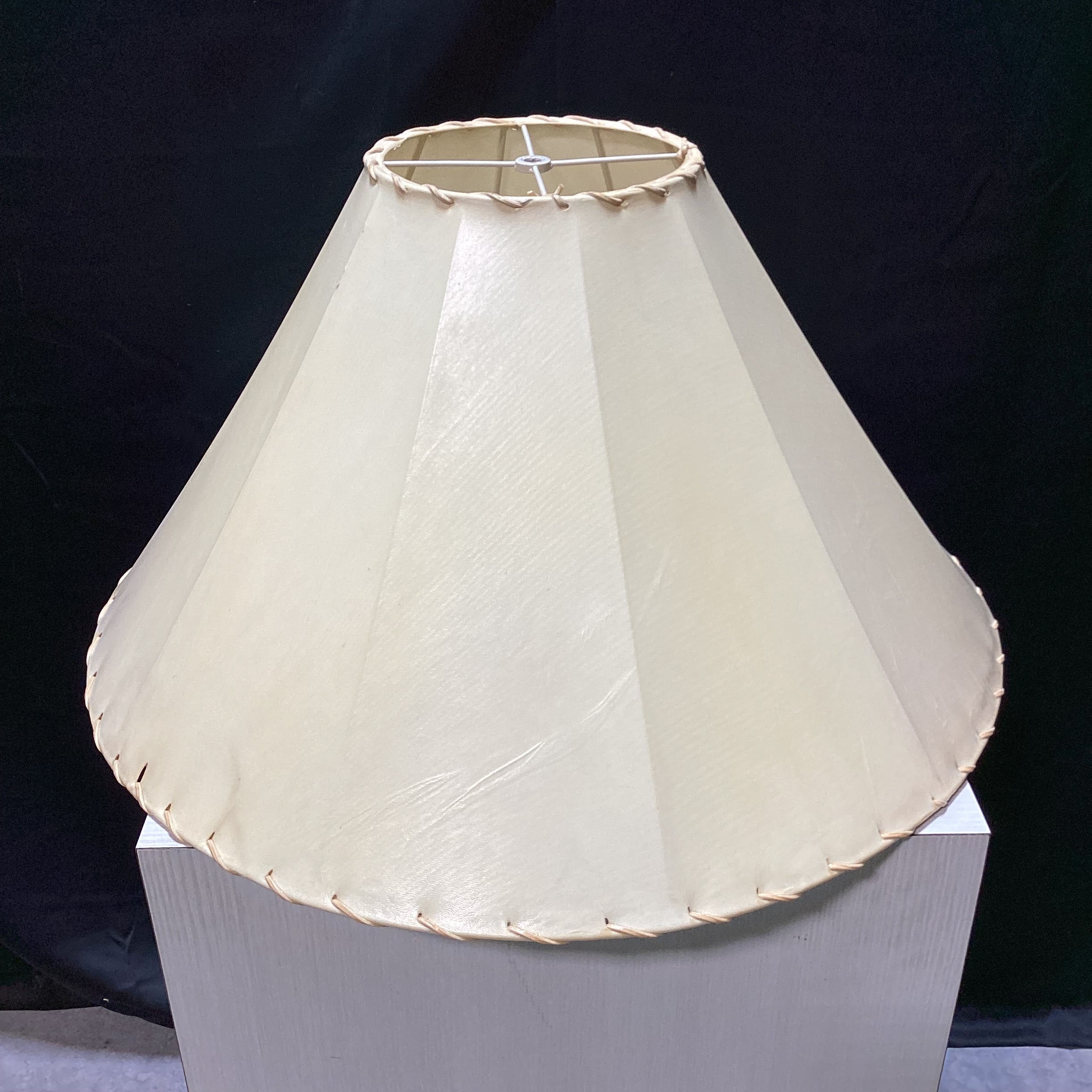 Raw Hide Rustic Lamp Shade (2) 26" x 16.5"