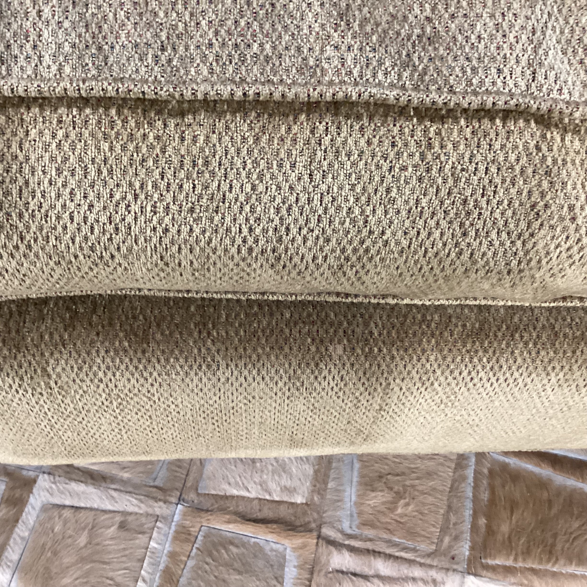 Morgan Stuart Golden Chenille Woven Down Mix Roll Arm Chair 42"x 38"x 36"