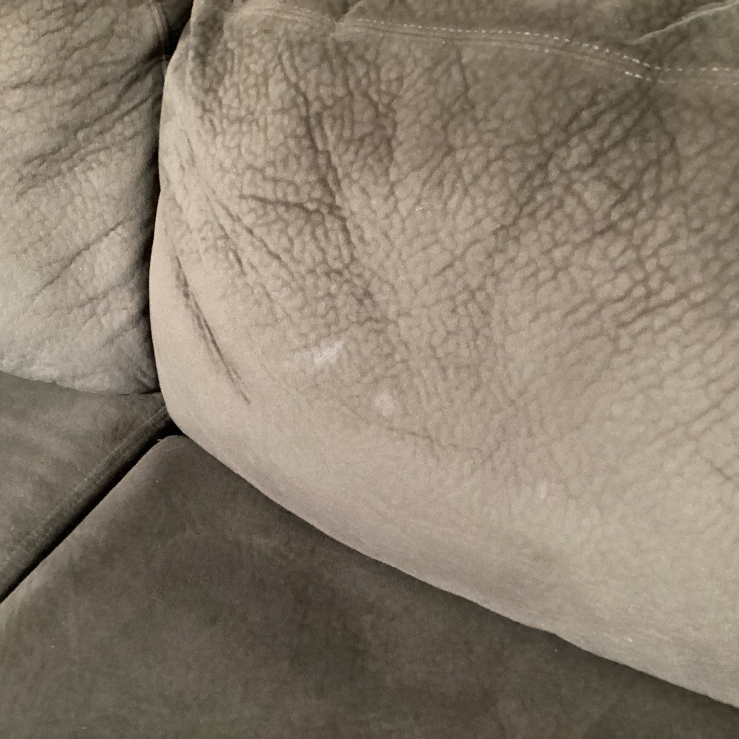 Ashley Furniture Brown Textured Plush 3 Piece with Chaise Sectional
