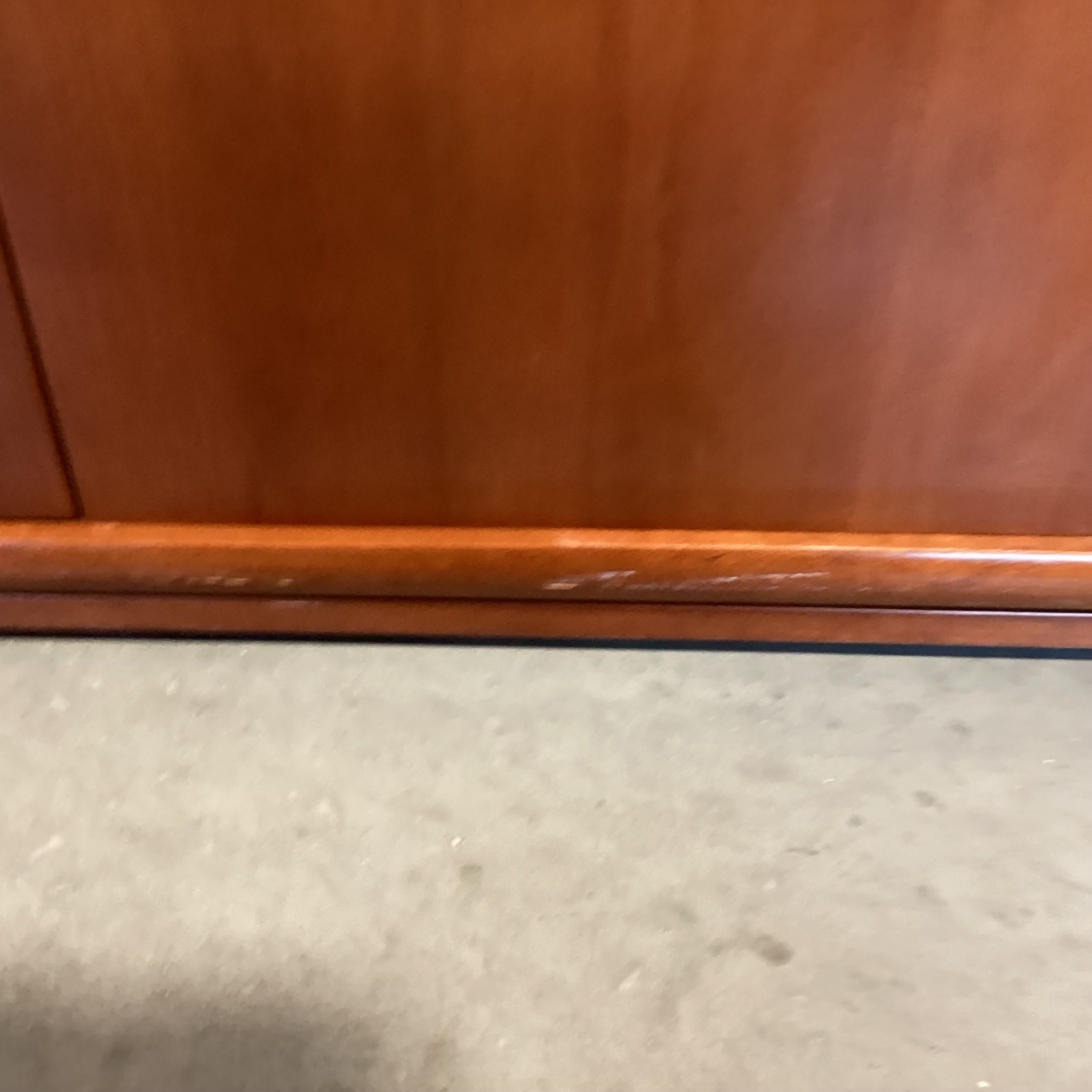 Cherry Finish Veneer & Wood 4 Door with Shelves Office Living Credenza 78.5"x 22"x 30.5"