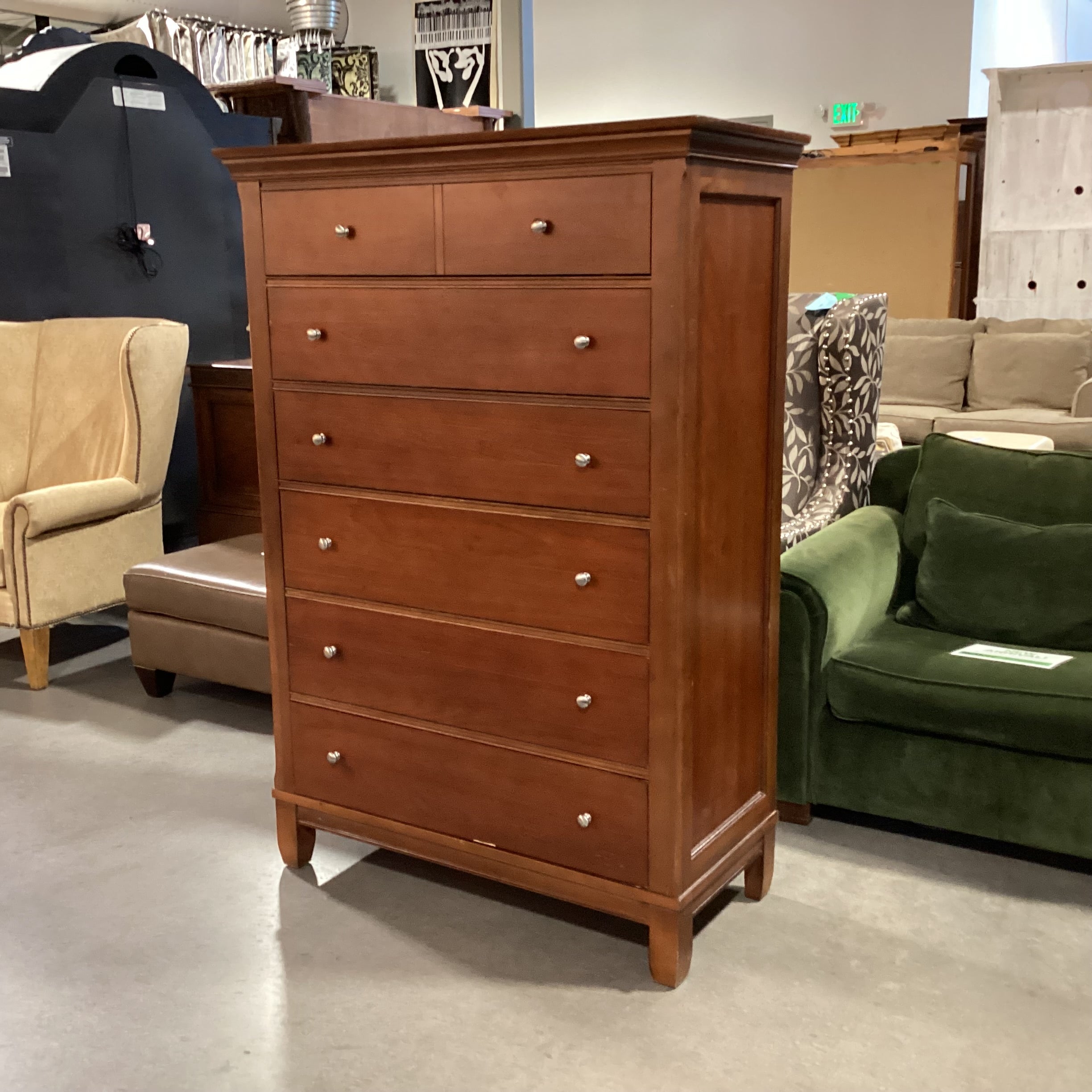 Thomasville Finished Wood 6 Drawer Chest 42"x 19"x 60.5"