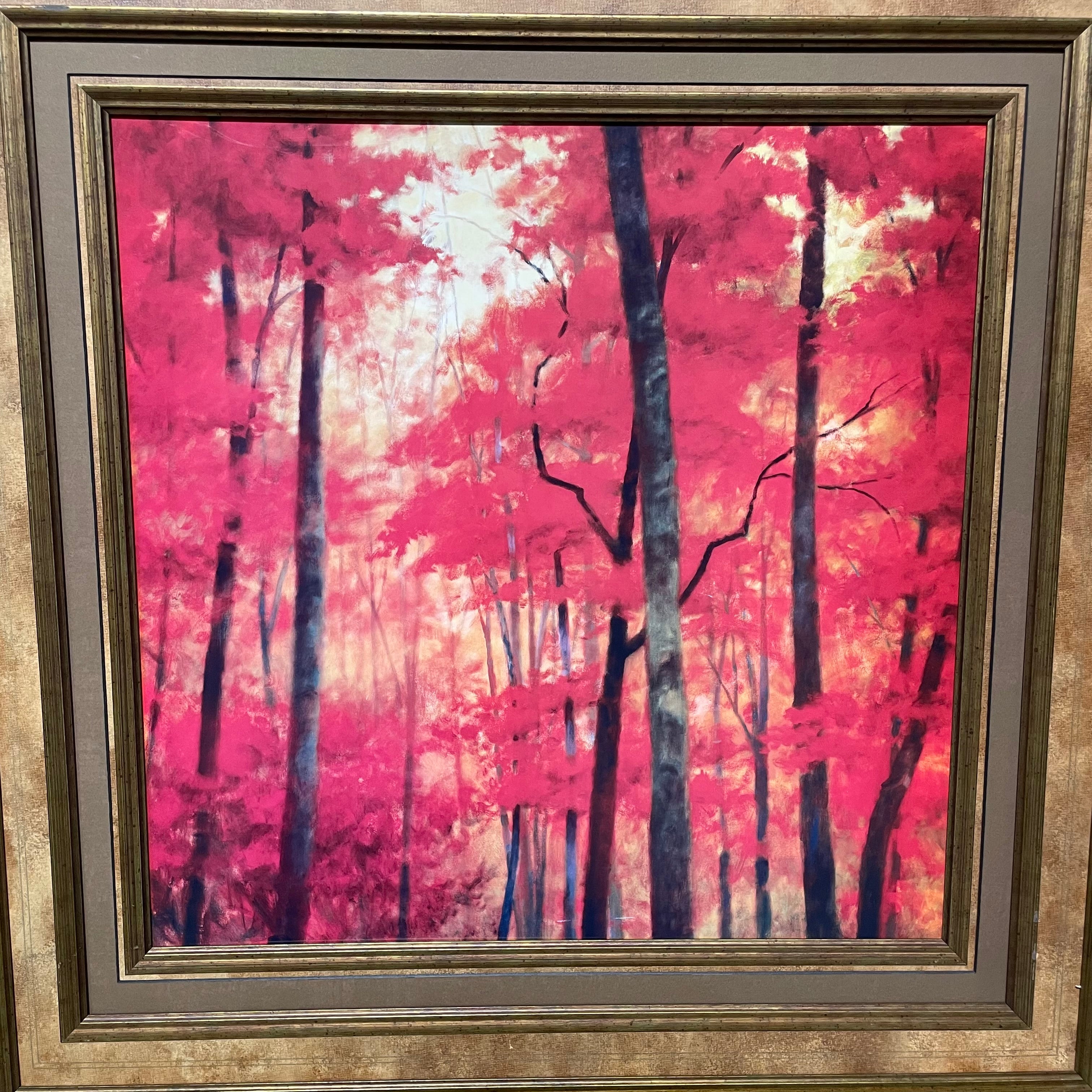 Vicki McMurry "No Boundaries" Print In Large Matted Frame 44 1/2" x 44 1/2"