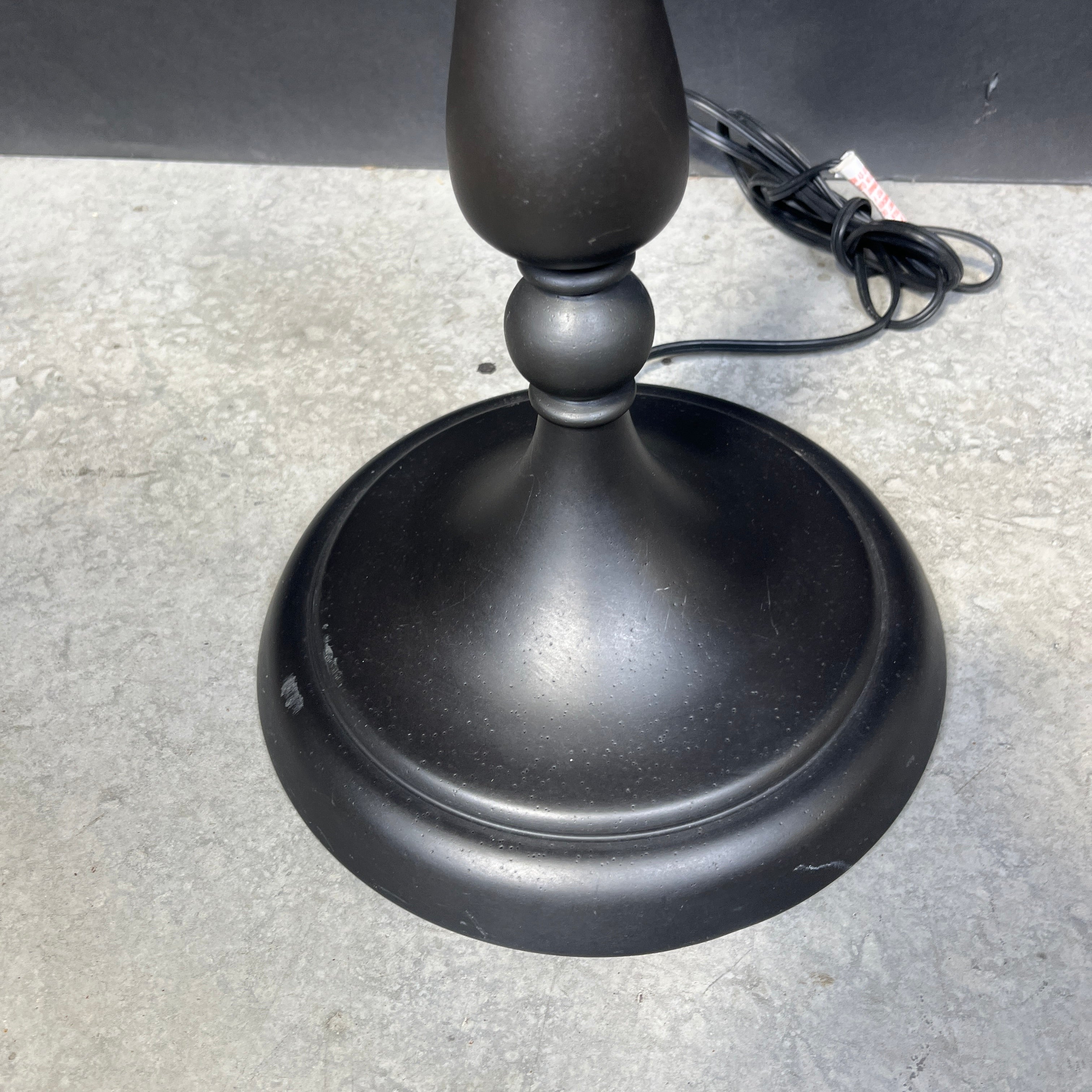 Hubbardton Forge Smoke Black Metal with Shade Floor Lamp 18” Diameter @ Shade x 58”