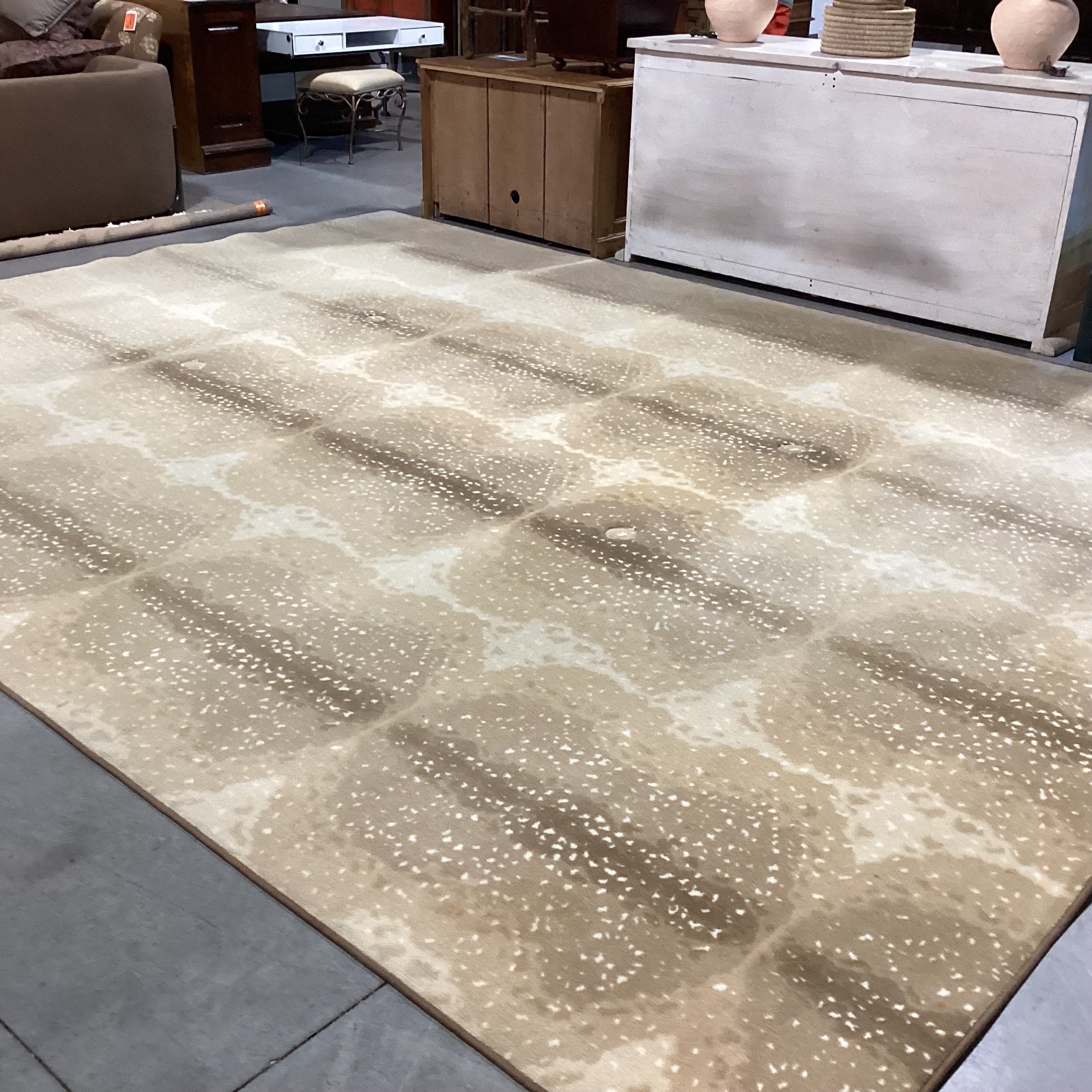 Axis Deer Style Custom Finished Carpet Rug 12'x 16'