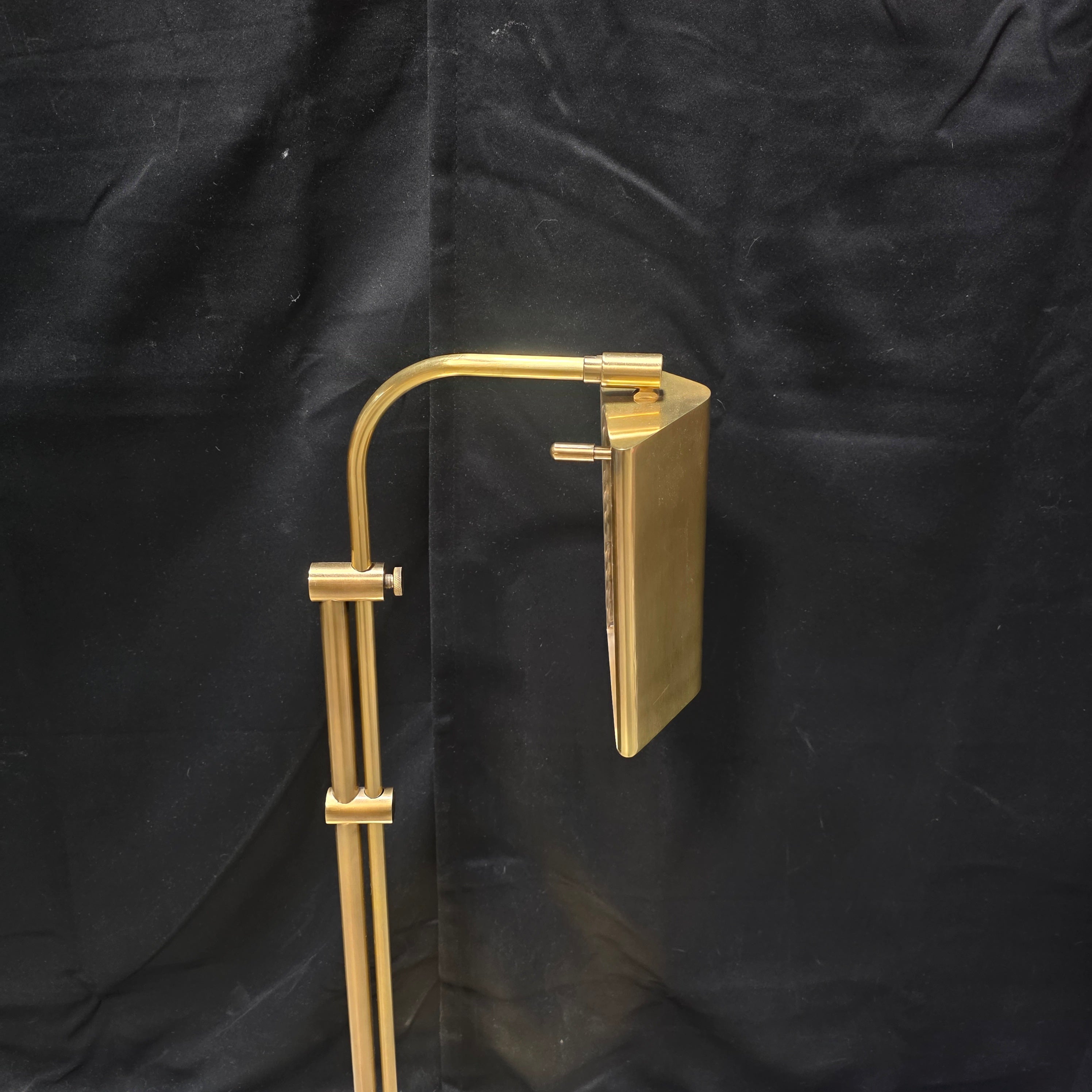 Brass Adjustable & Dimming Top and Height Pharmacy Floor Lamp 21"x7"x36"-56"