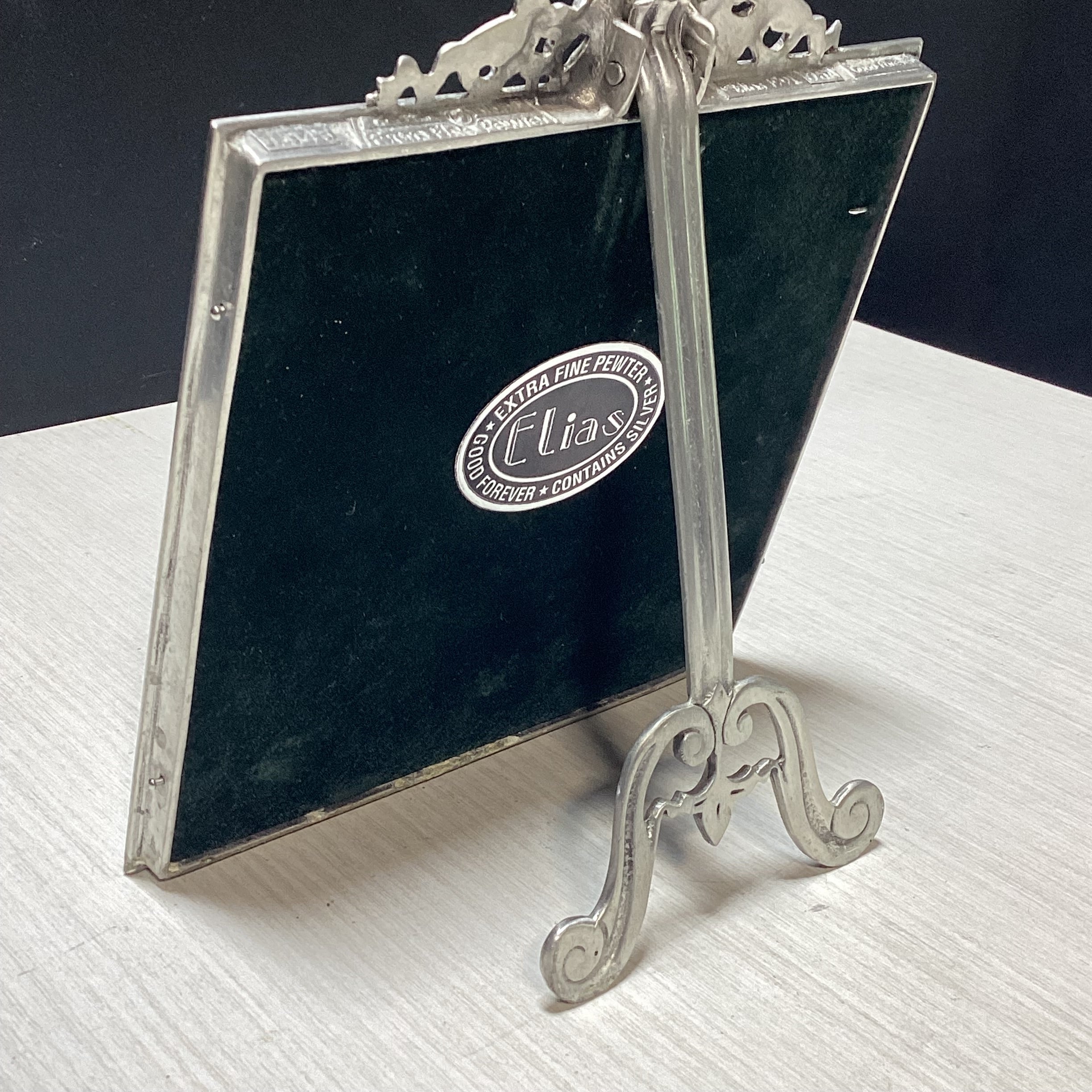 Elias Extra Fine Pewter Silver Frame With Floral Detail 5.5" x 5.5"