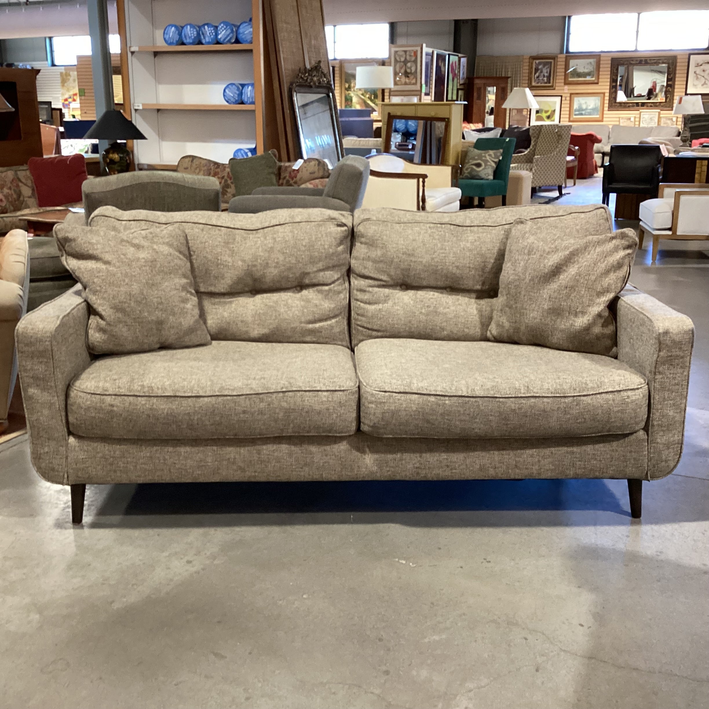 Ashley Furniture Dahra Brown Heather Woven Sofa 80"x 38"x 36"