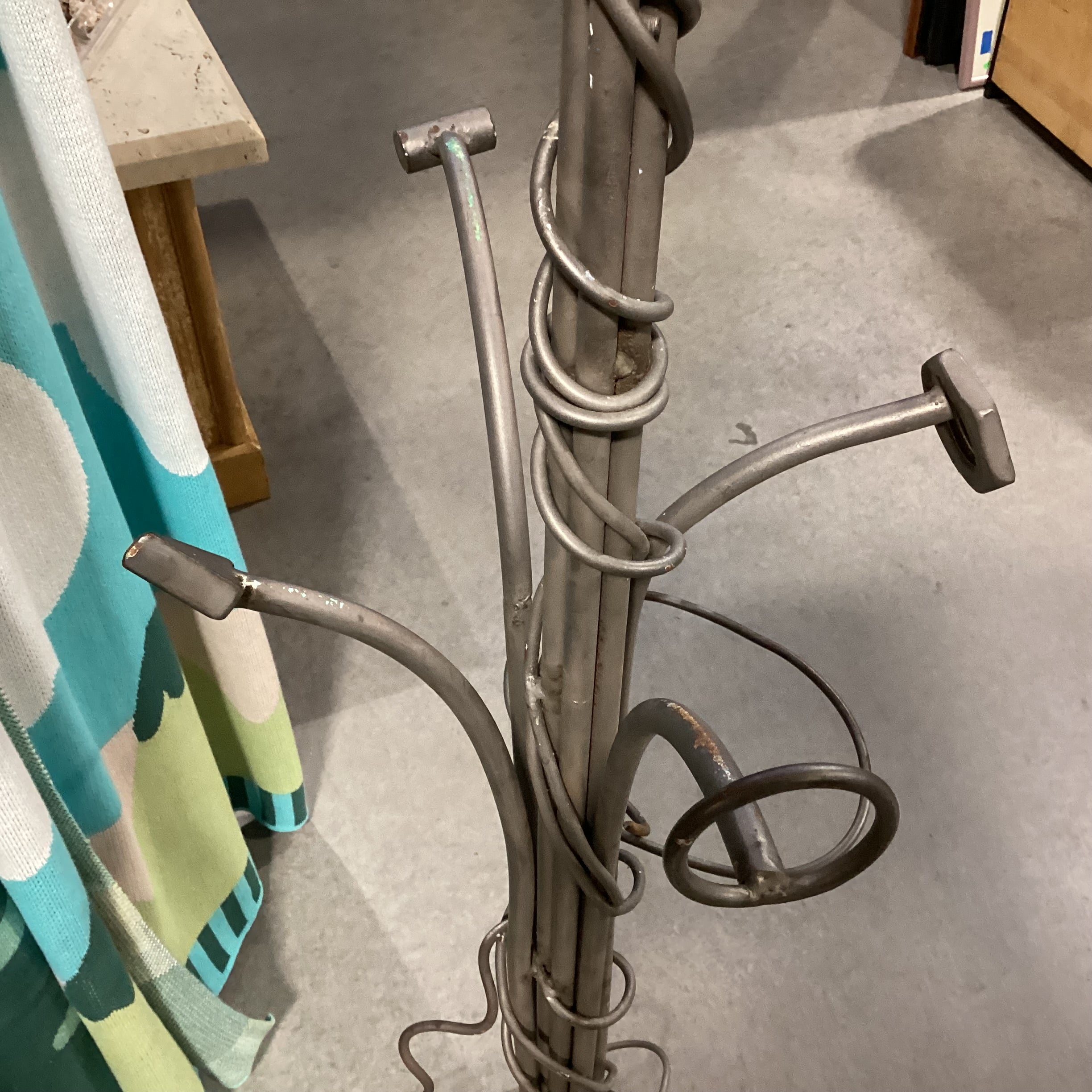 Iron Art Sculpture Coat Rack 43"x 30"x 78"