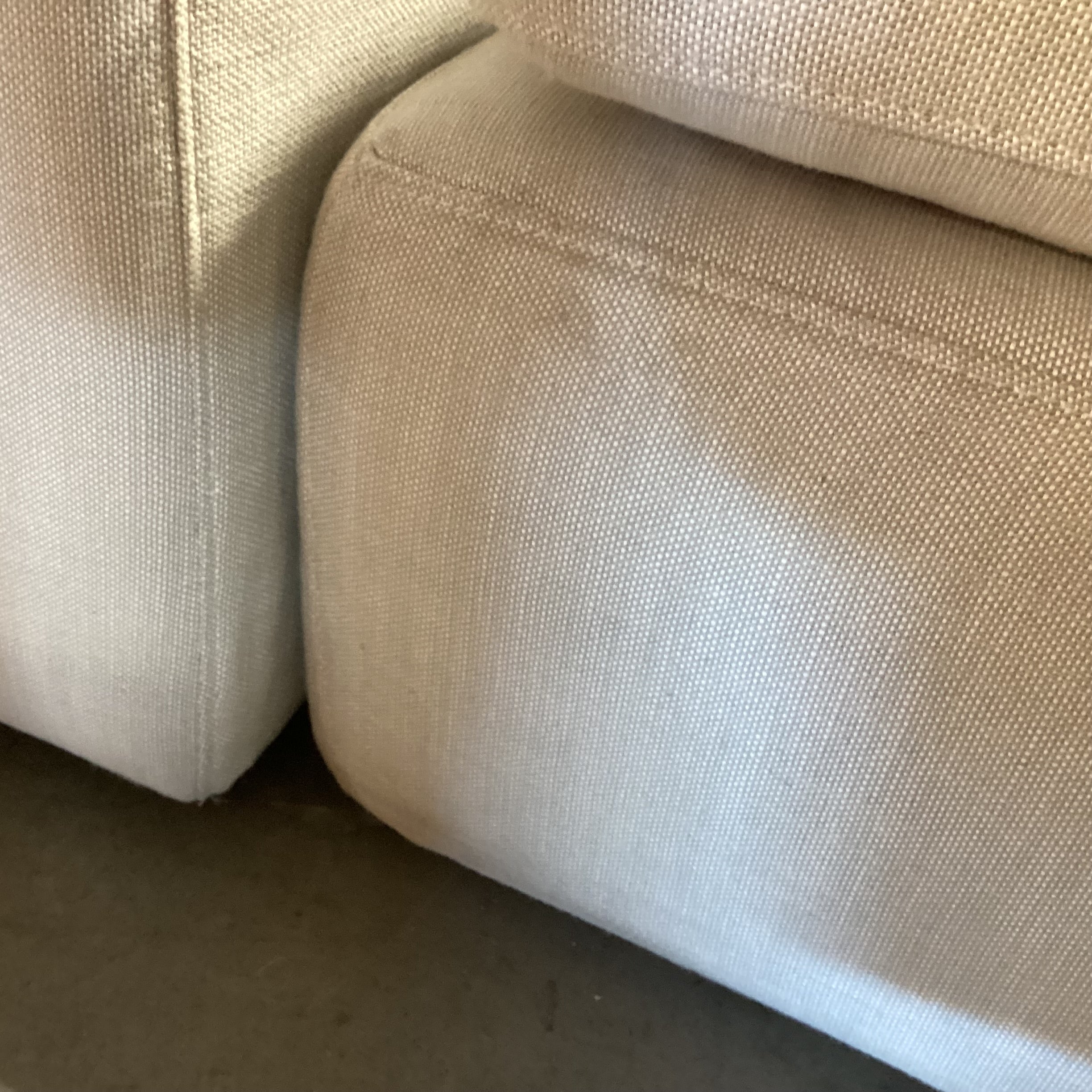 Restoration Hardware The Original Cloud Linen Down Mix 4 Piece Sectional 121"x 81"x 40"x 36"