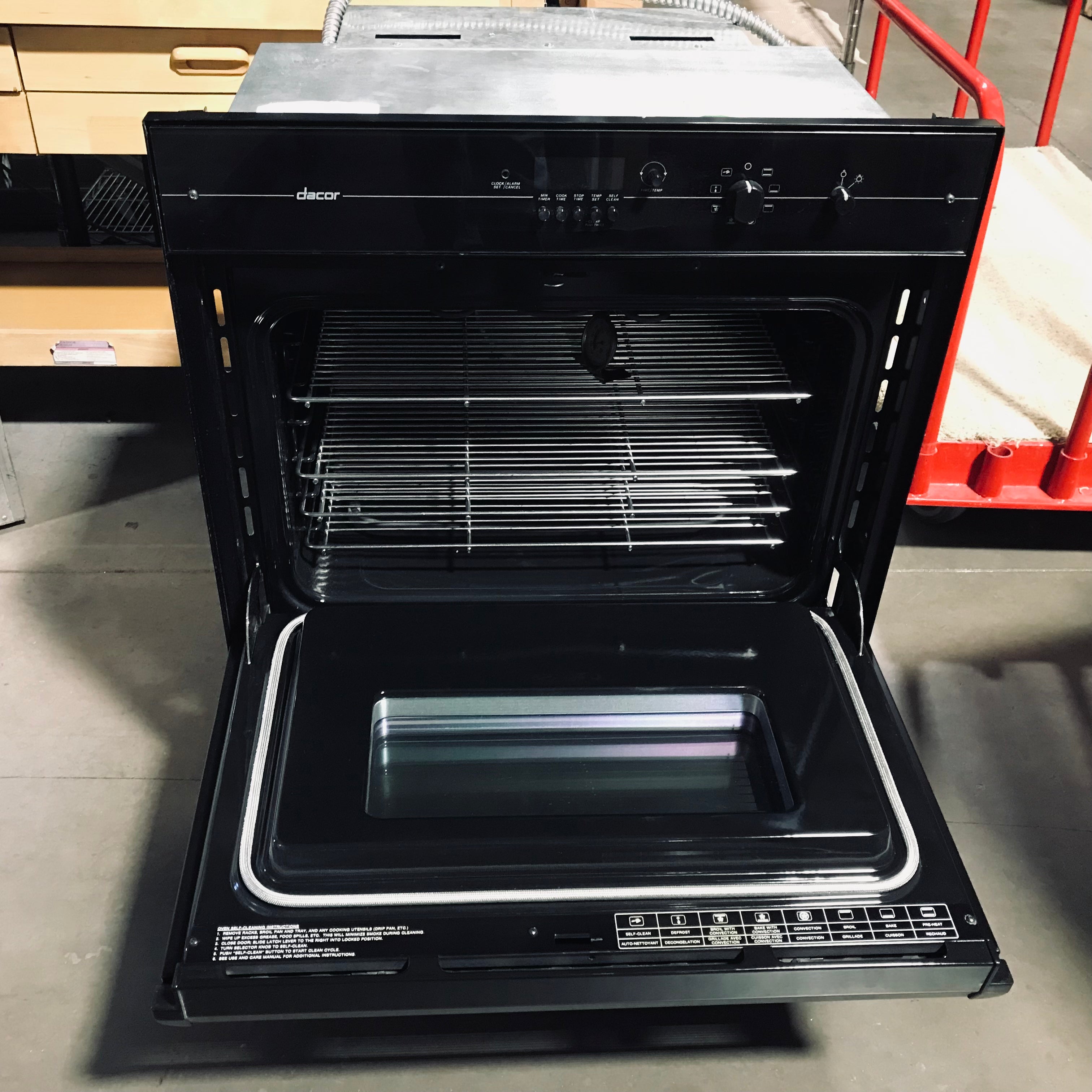 Decor Black Electric Wall Oven 30"x 24"x 28"