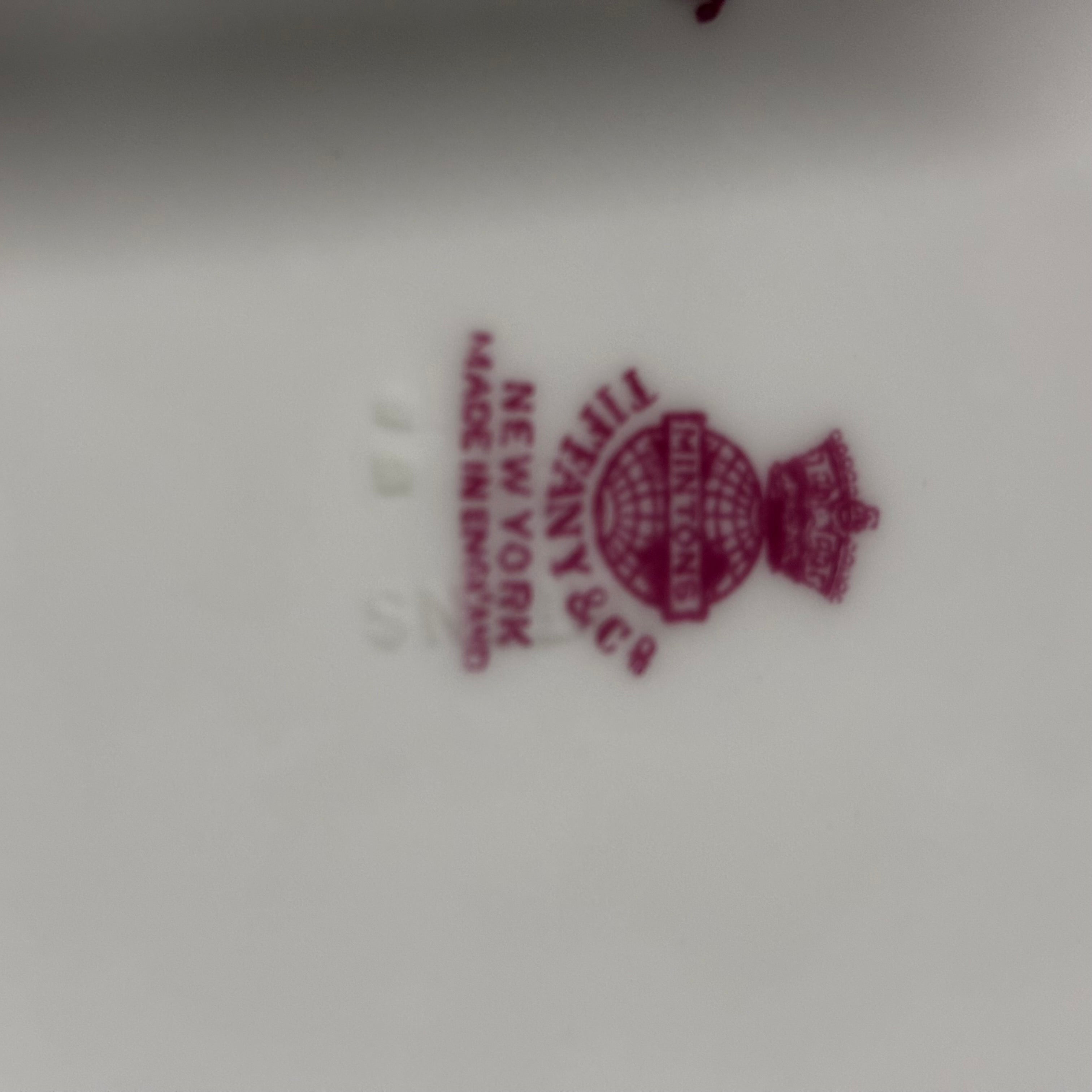 Antique Set of 18 Made For Tiffany's Minton Cobalt Blue, Gold Encrusted Rim  #4345 Bone China  Dinner Plates, 10.5" Each