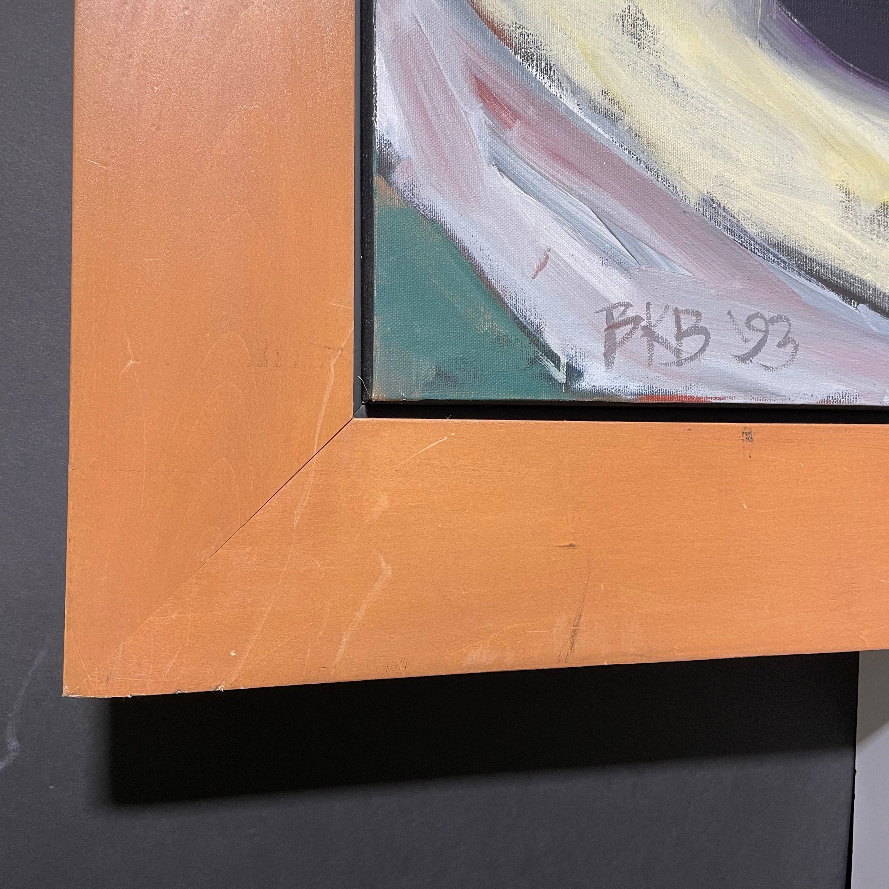 RKB Signed/ Dated Original Landscape On Framed Canvas 45 1/2" x 45 1/2"