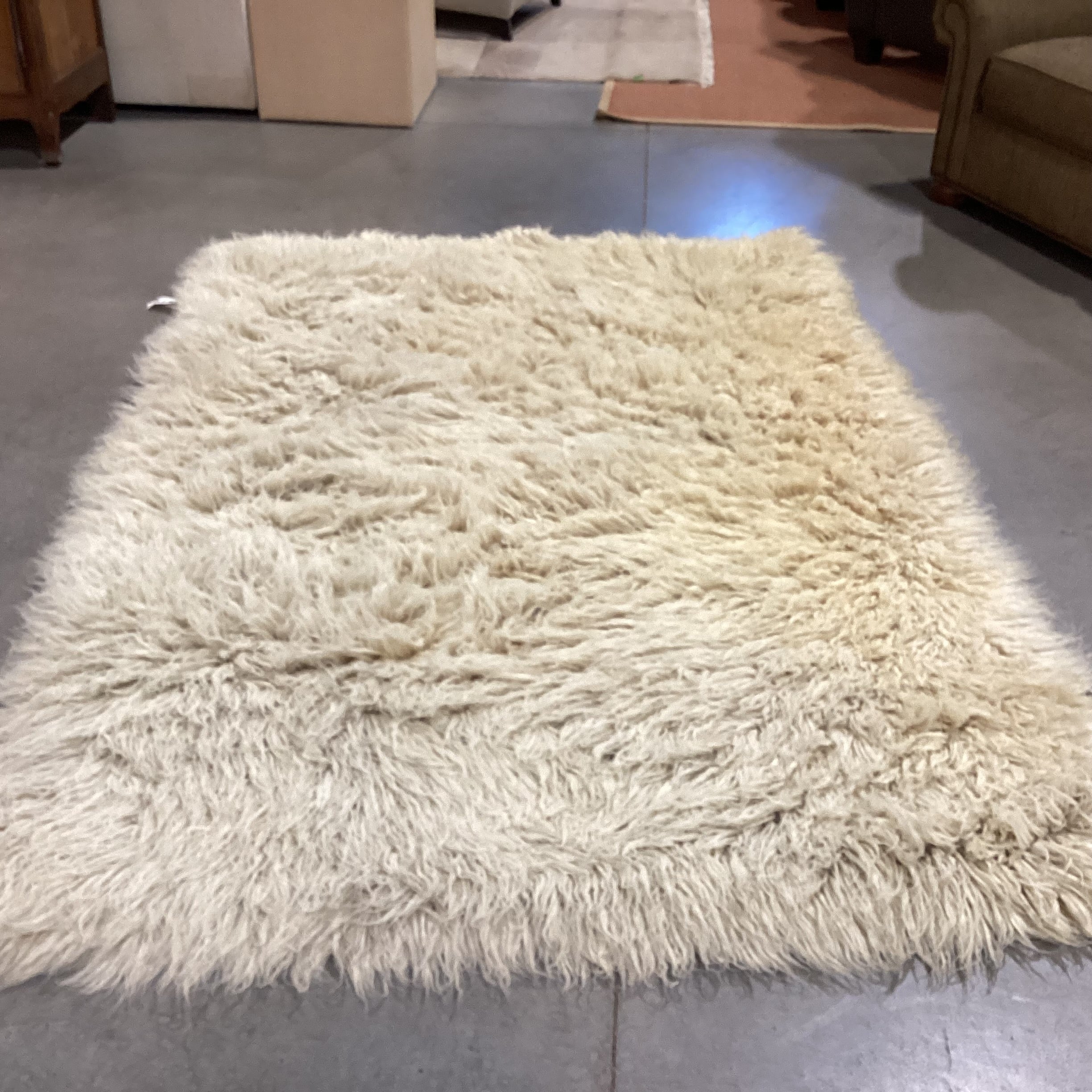 Kokkinos Flokati New Zealand Virgin Sheeps Wool Rug 5'6"x 7'6"