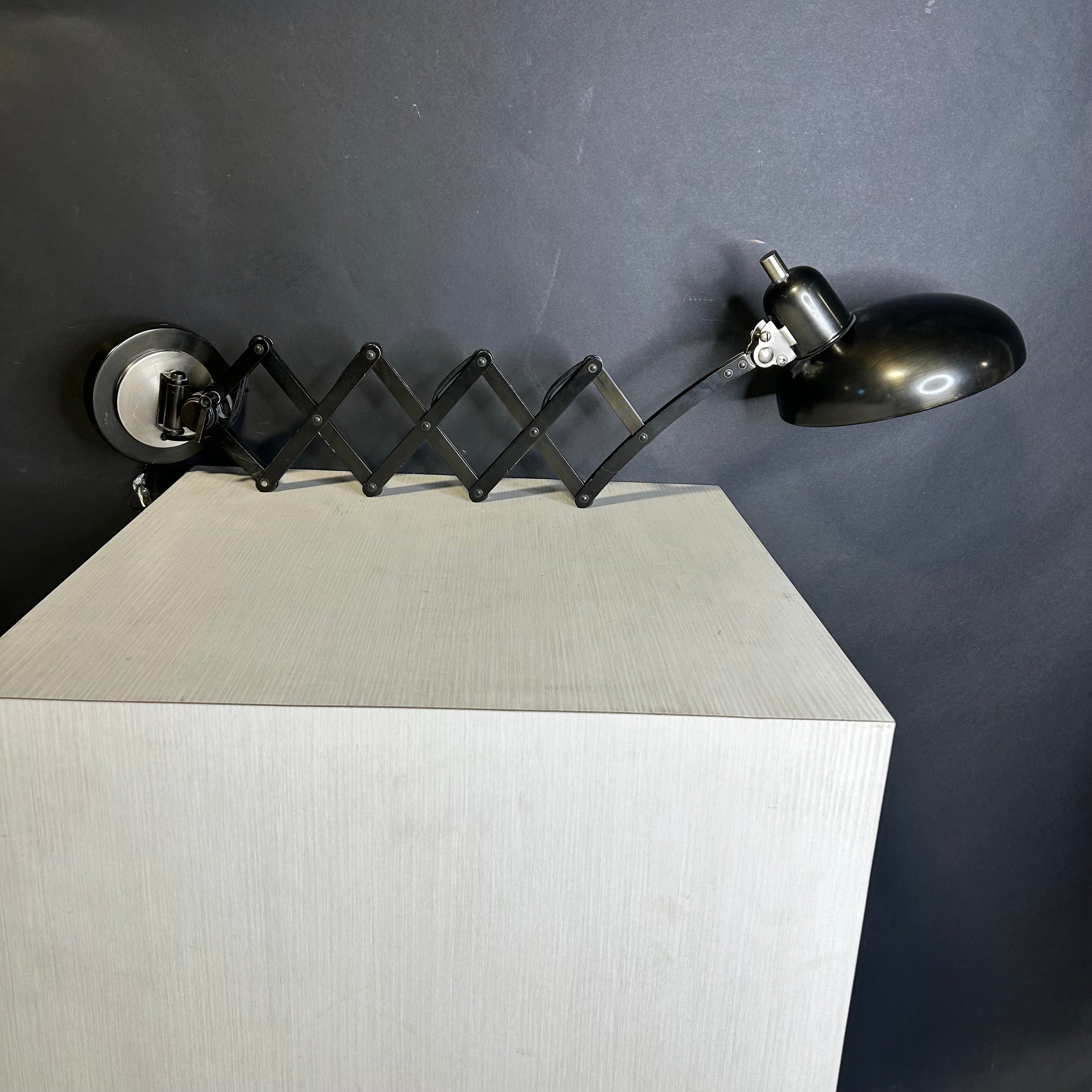 Bruno Wall Swinger Scissor Wall Lamp 8"x 16"x 28"