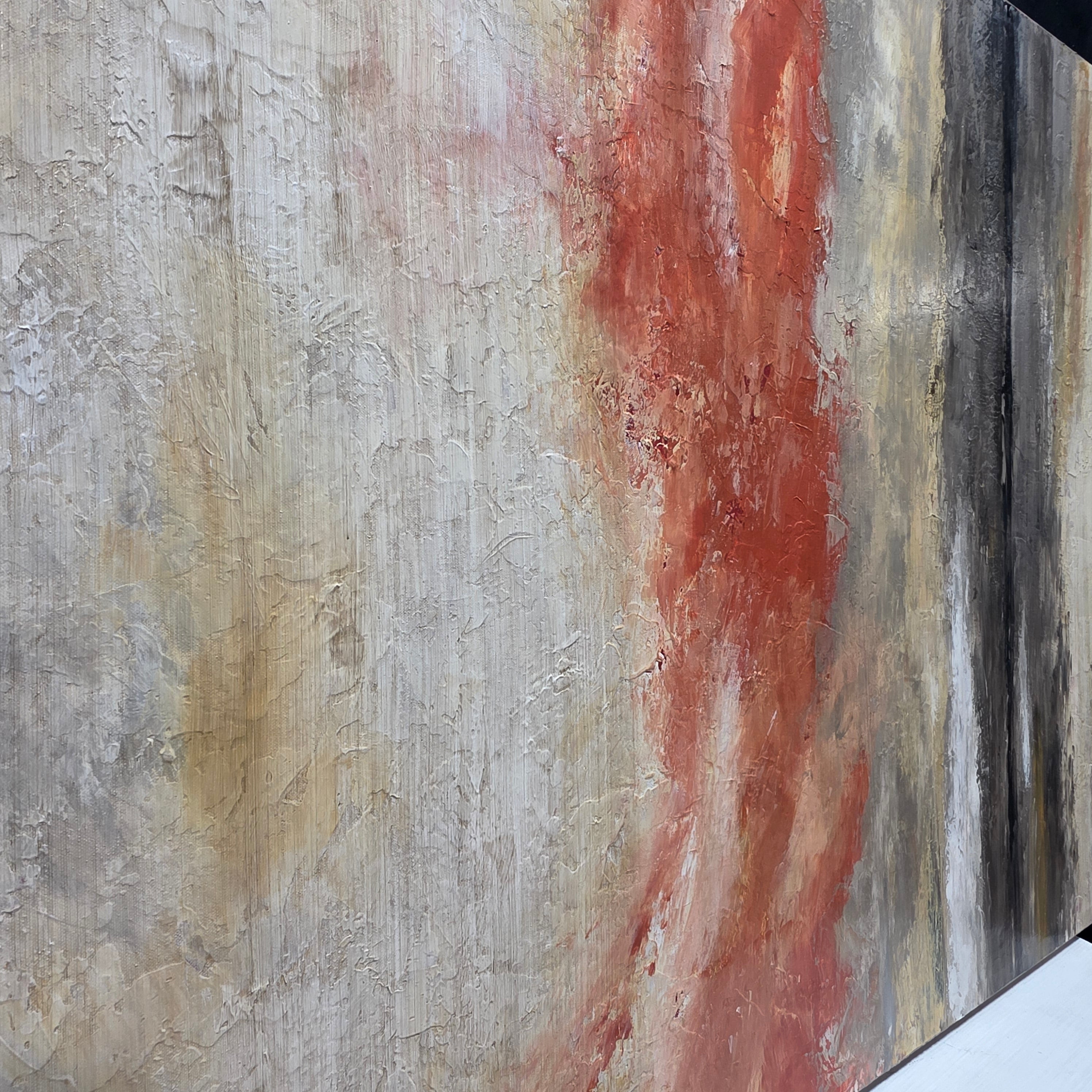 Textured Contemporary Abstract Reproduced Painting 6'x3'