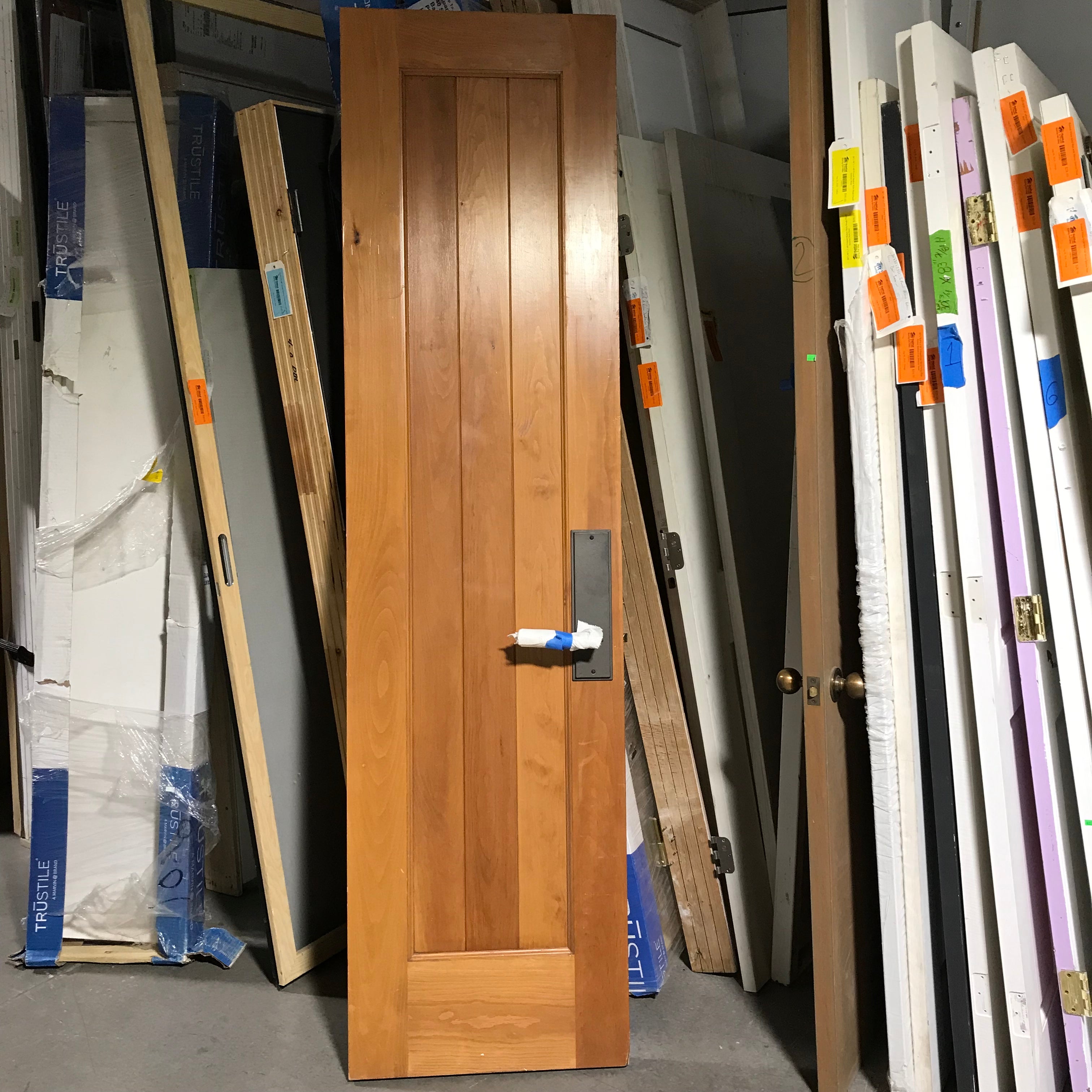 23.75"x 90"x 1.75" Golden Pine Vertical Lined Interior Door