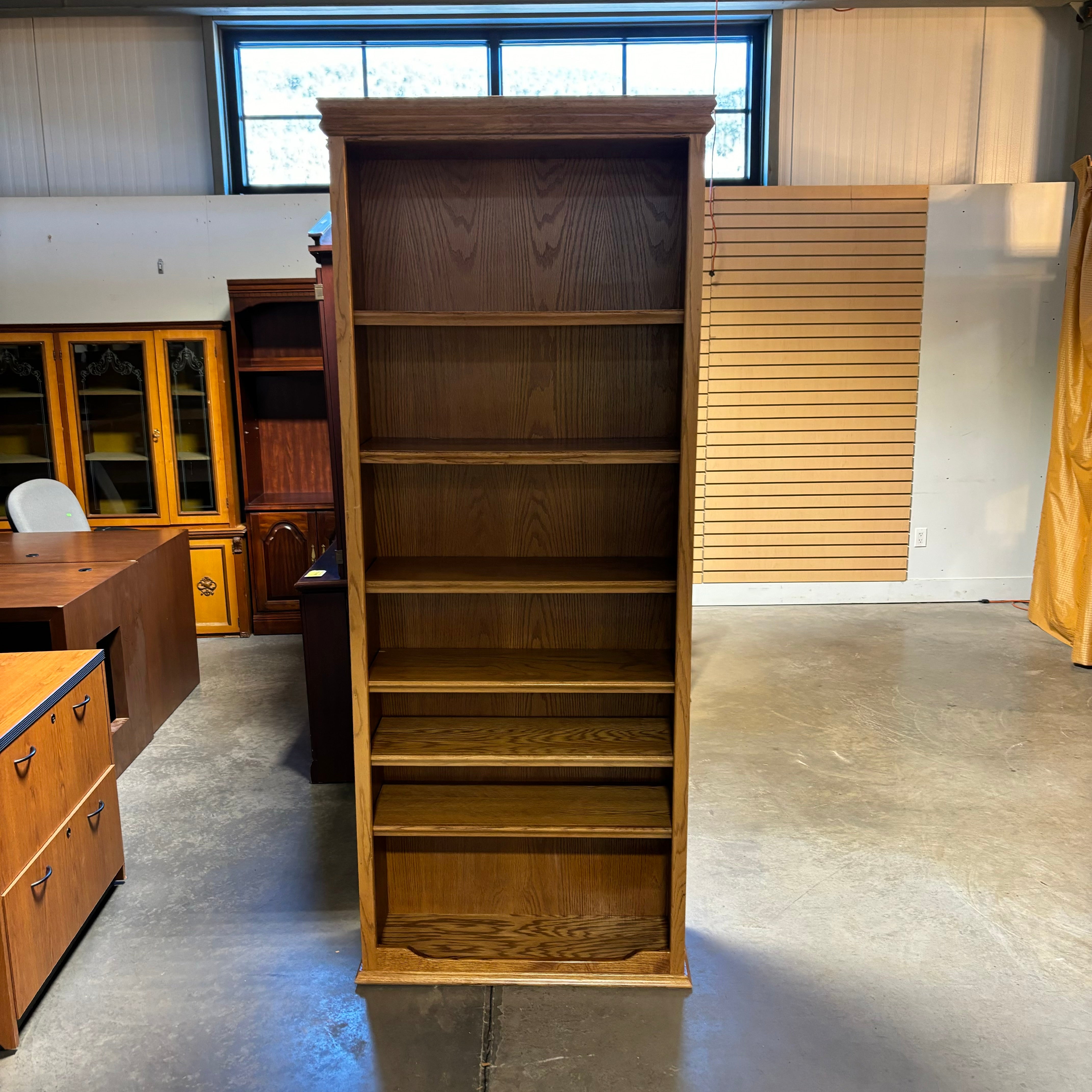 Solid Wood 6 Shelf Bookcase 34"x 13"x 85"