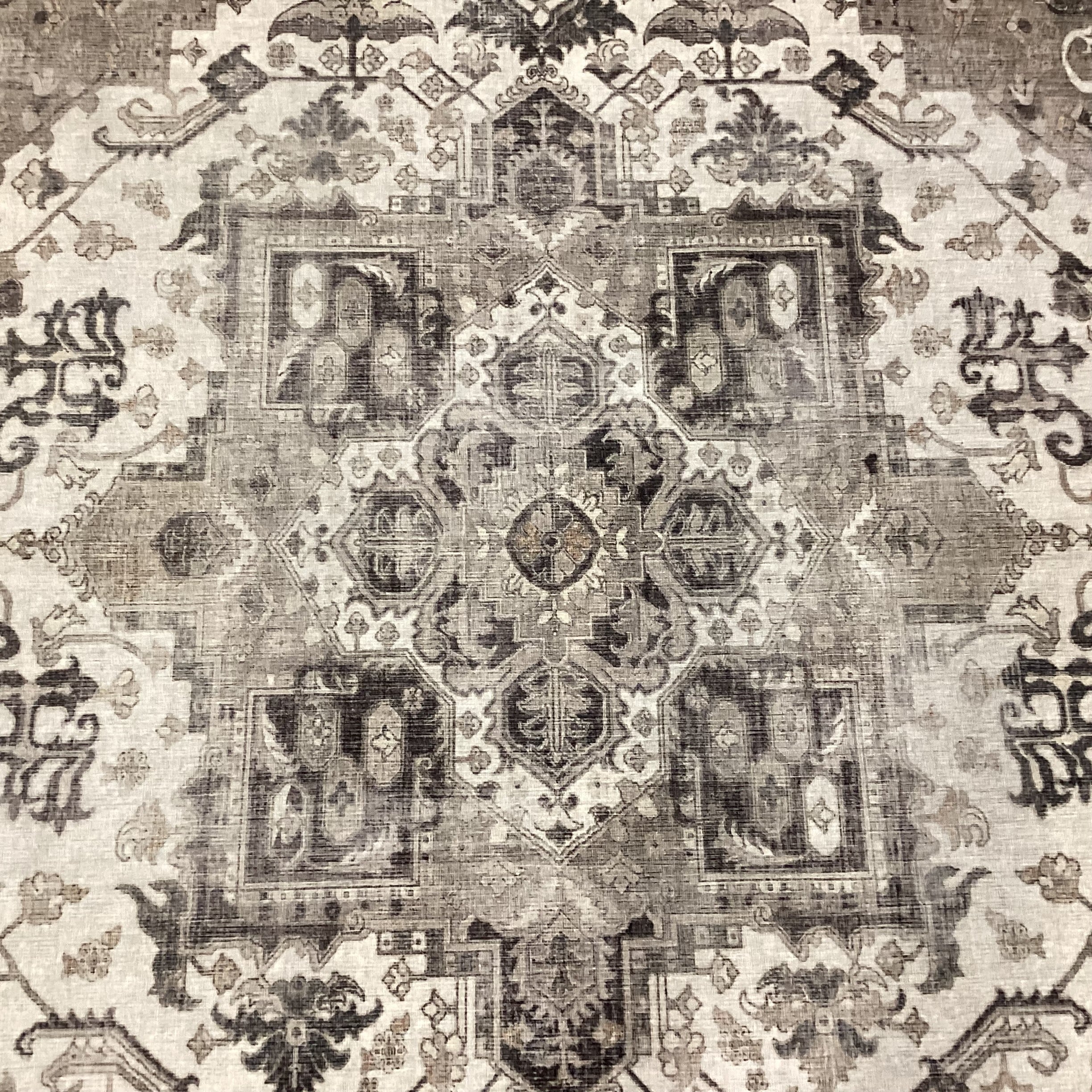 Ruggable Cream Brown Taupe Washable Rug 5'2"x 7'2"
