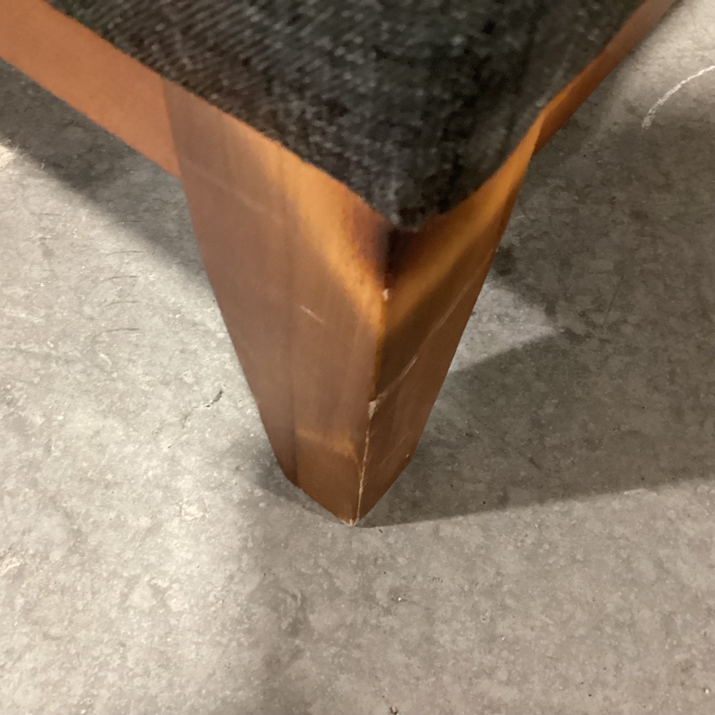 Charcoal Linen with Wood Base Chair 29"x 31"x 33"