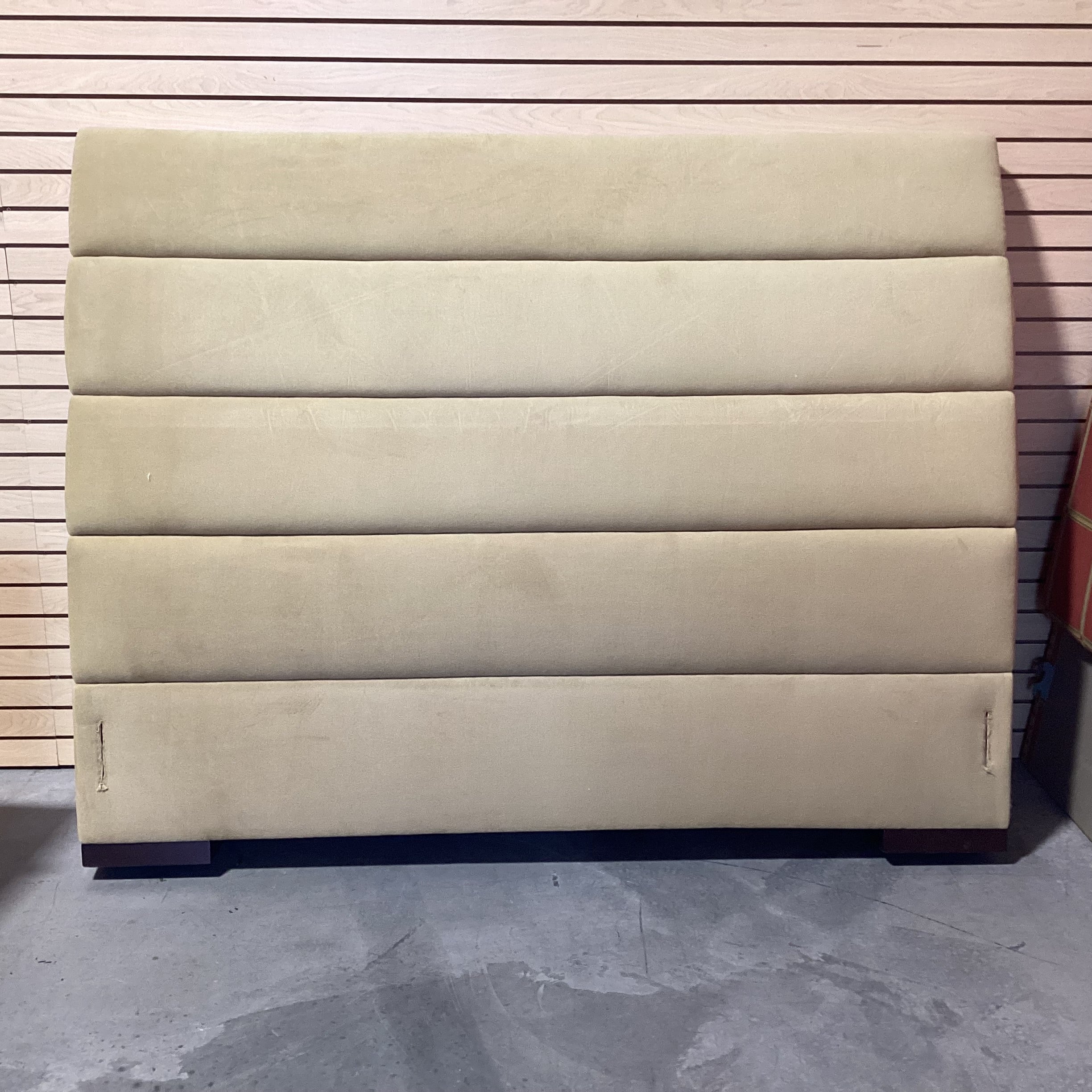 QUEEN or  CAL KING Golden Plush Ribbed Custom Headboard 74"x 61"