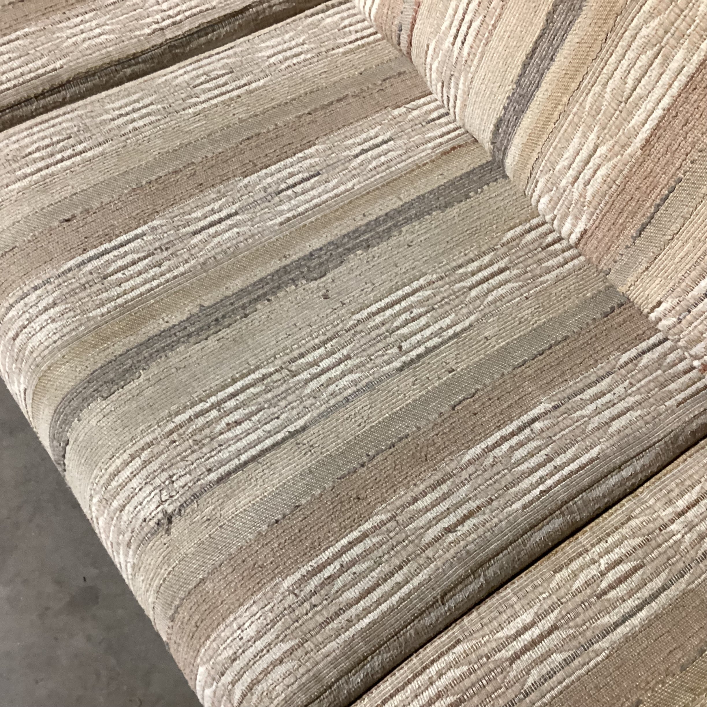 Sand Pastels Texture Woven Sofa 83"x 36"x 26"