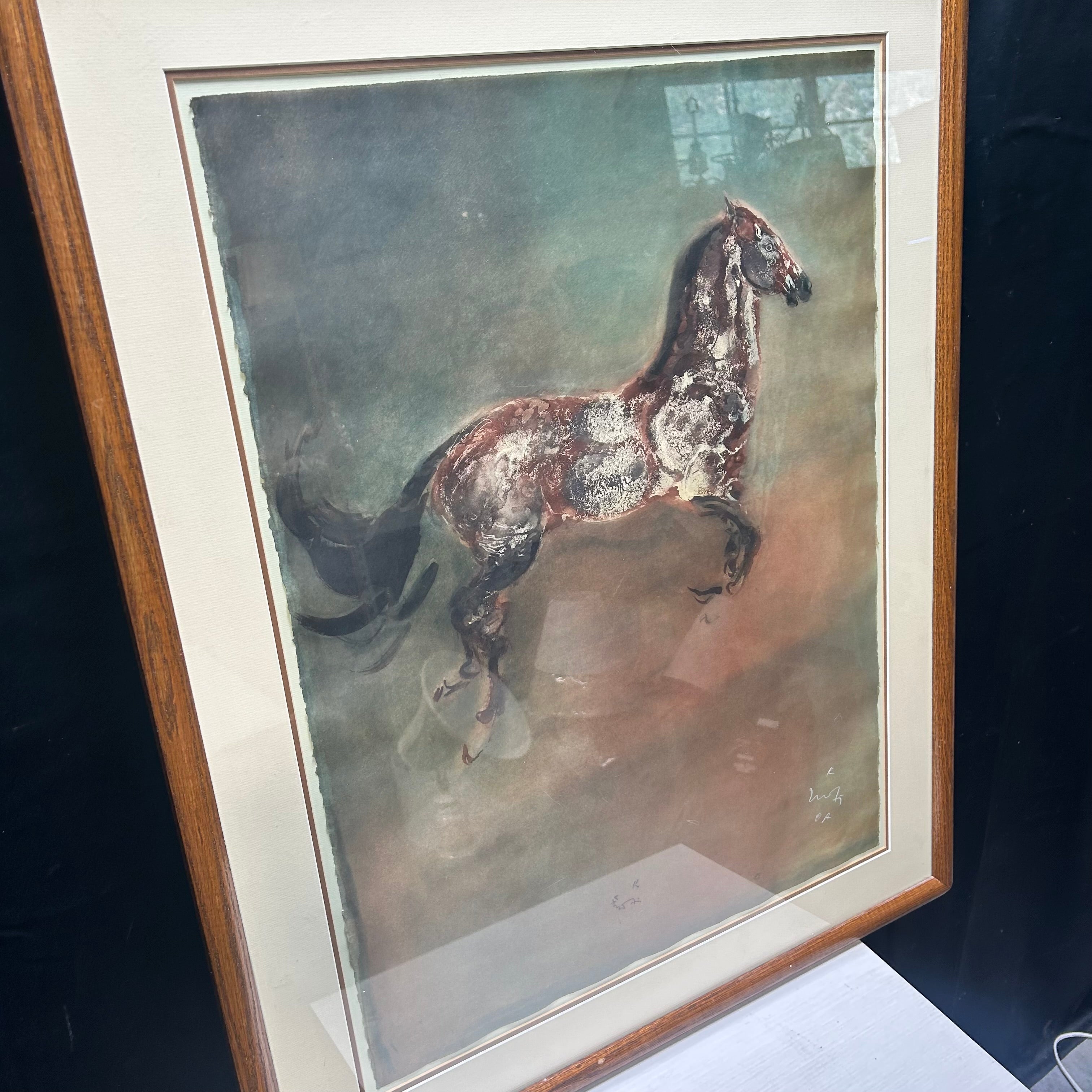 Vintage Kaiko Moti Prancing Horse 30"x 38"
