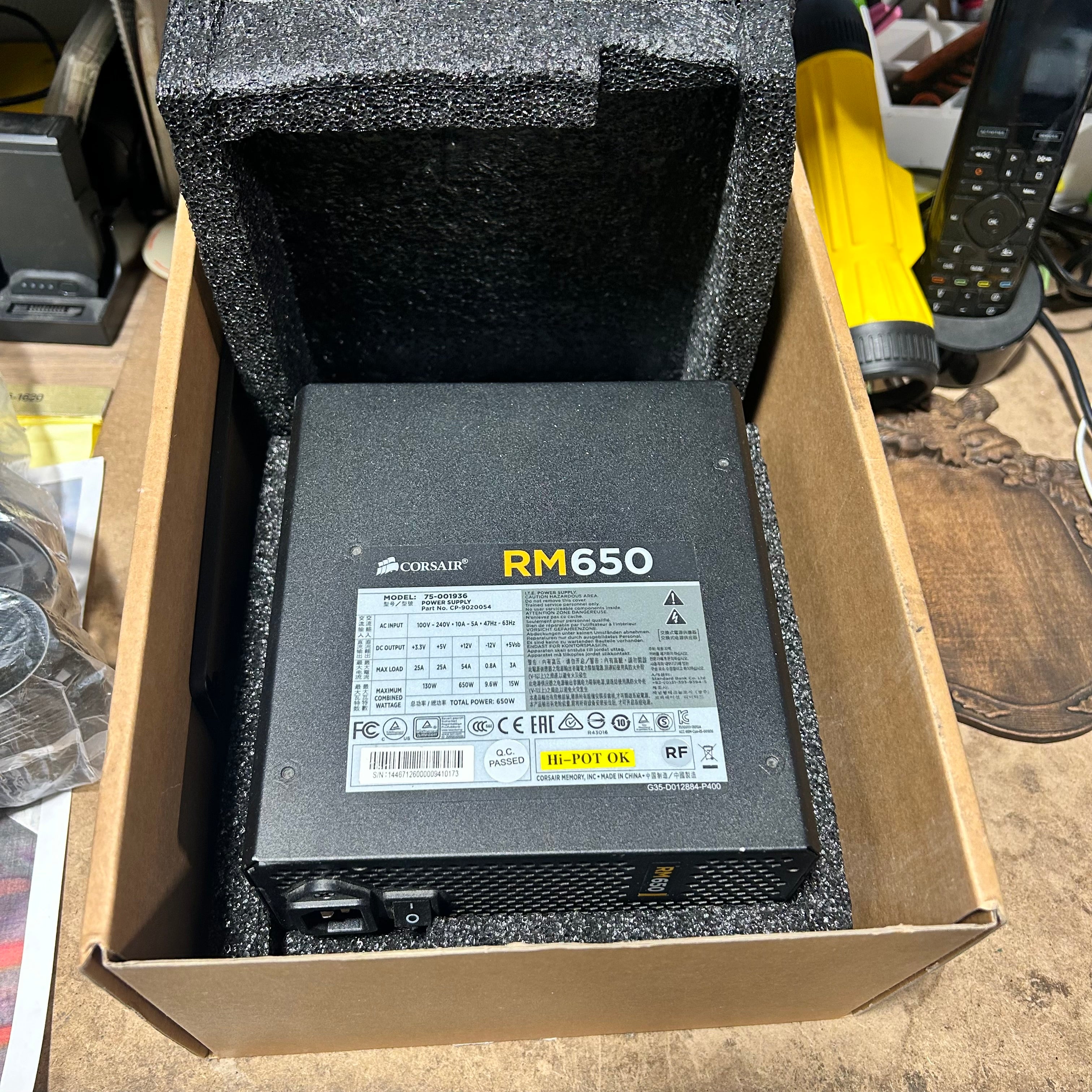 Corsair Rm650 Power Supply