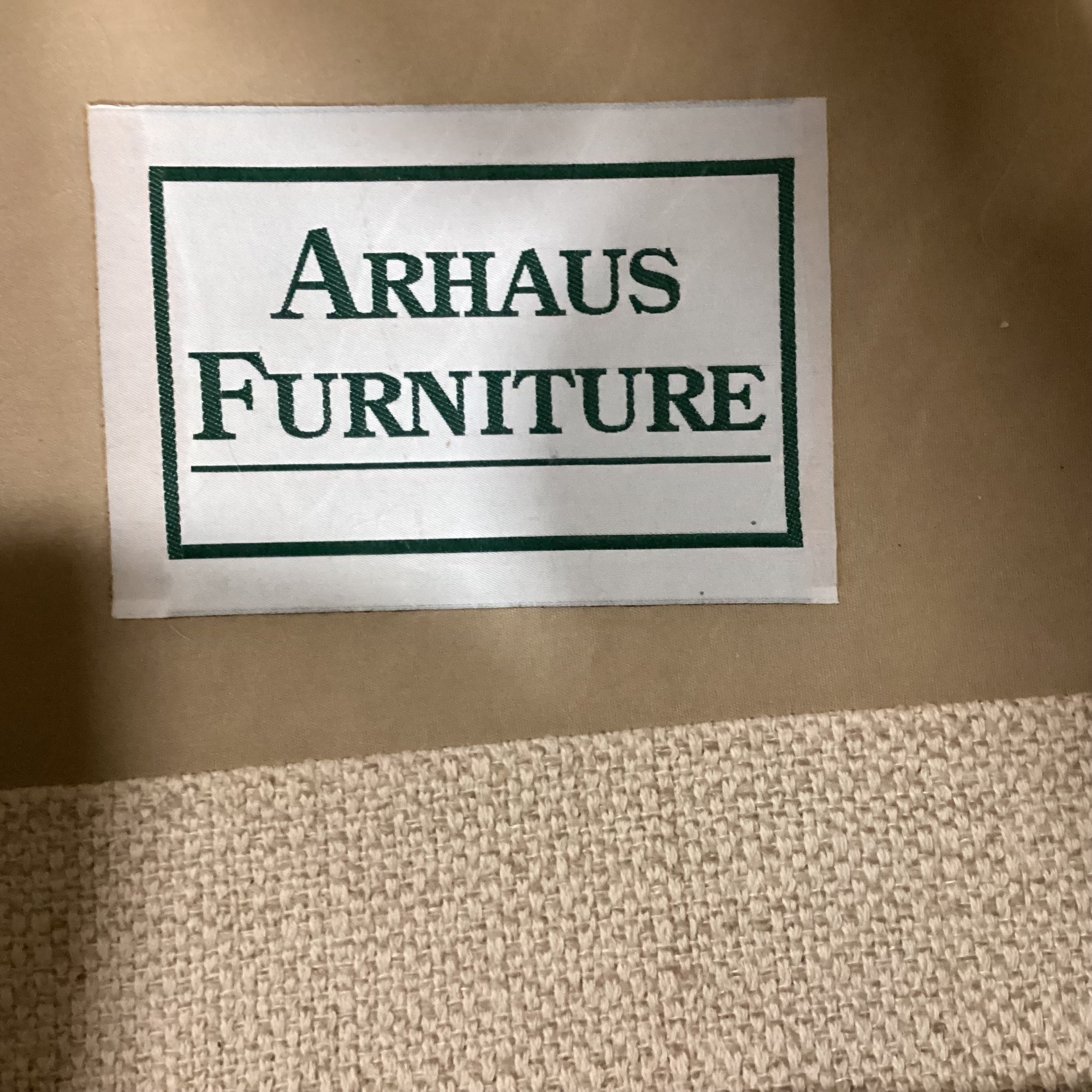 Arhaus Ivory Woven Slope Arm & Down Sofa 92"x 46"x 31"